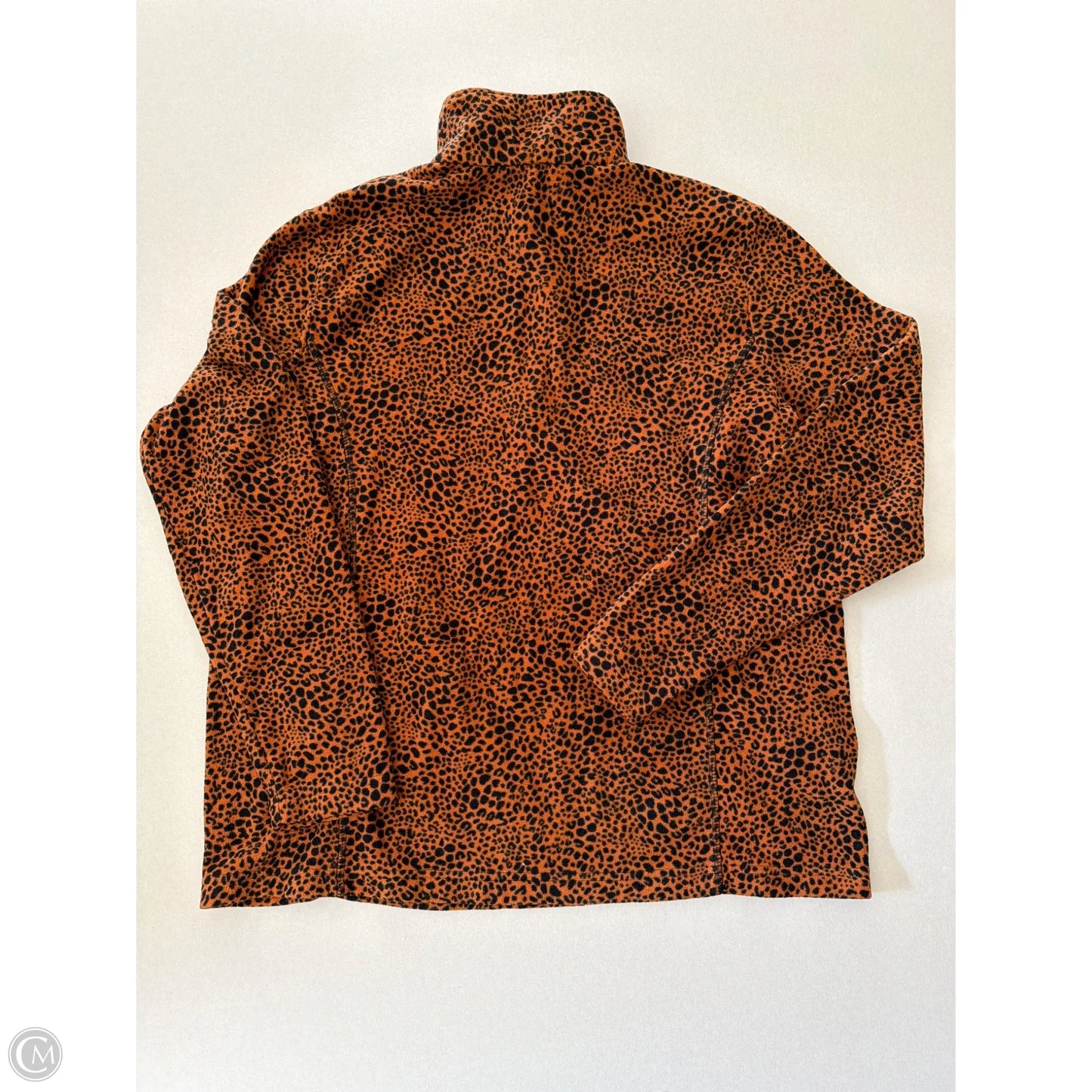 Sweatshirt Collar By Lands End In Orange, Size: L