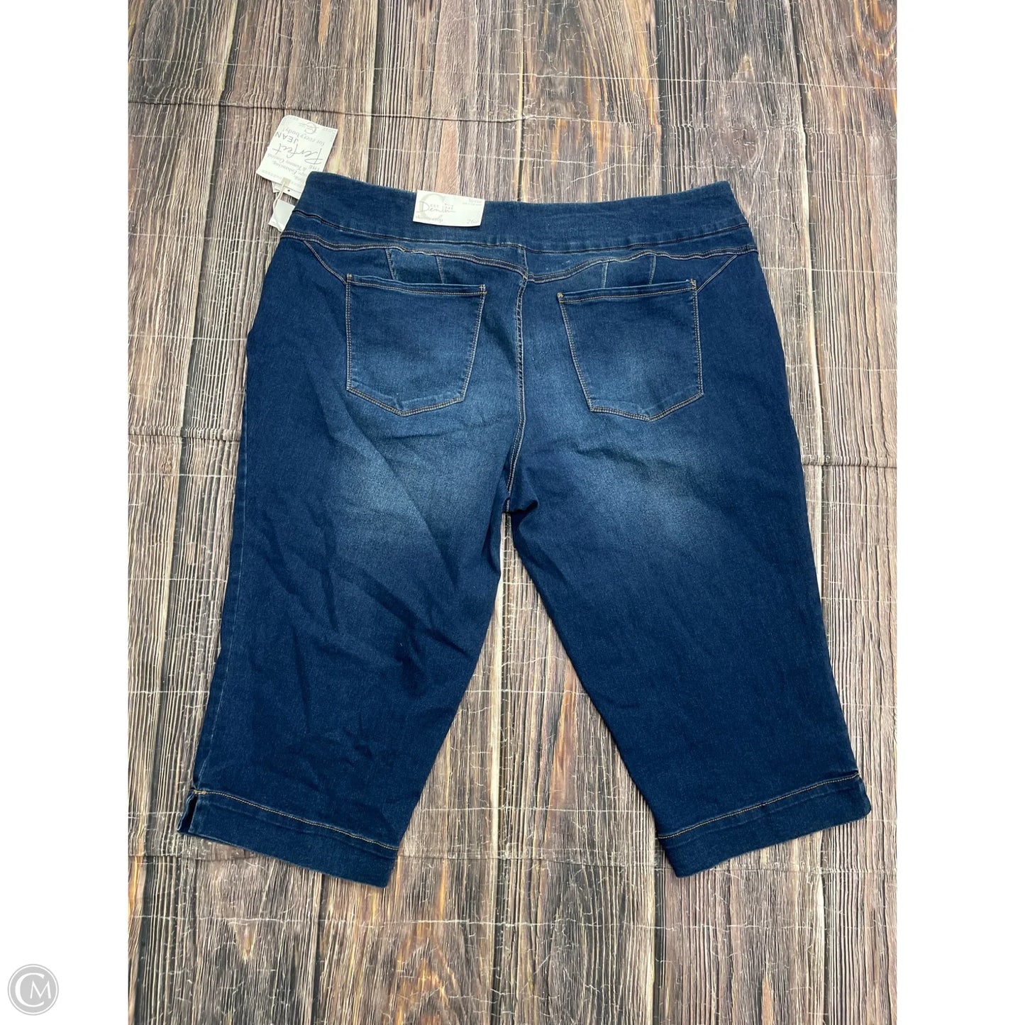 Jeans Cropped By Cato In Blue Denim, Size: 26