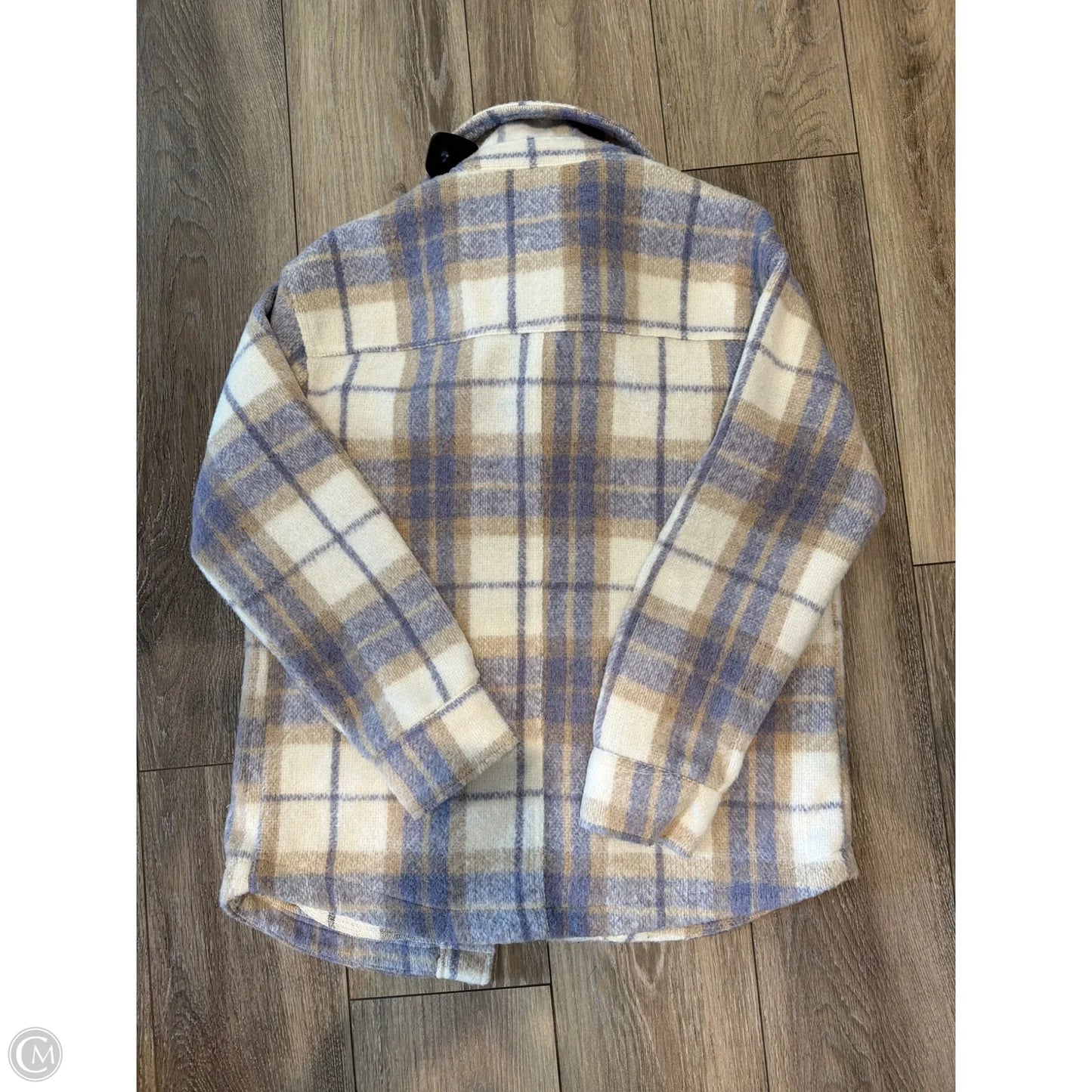 Jacket Shirt By Avec Les Filles In Purple, Size: S