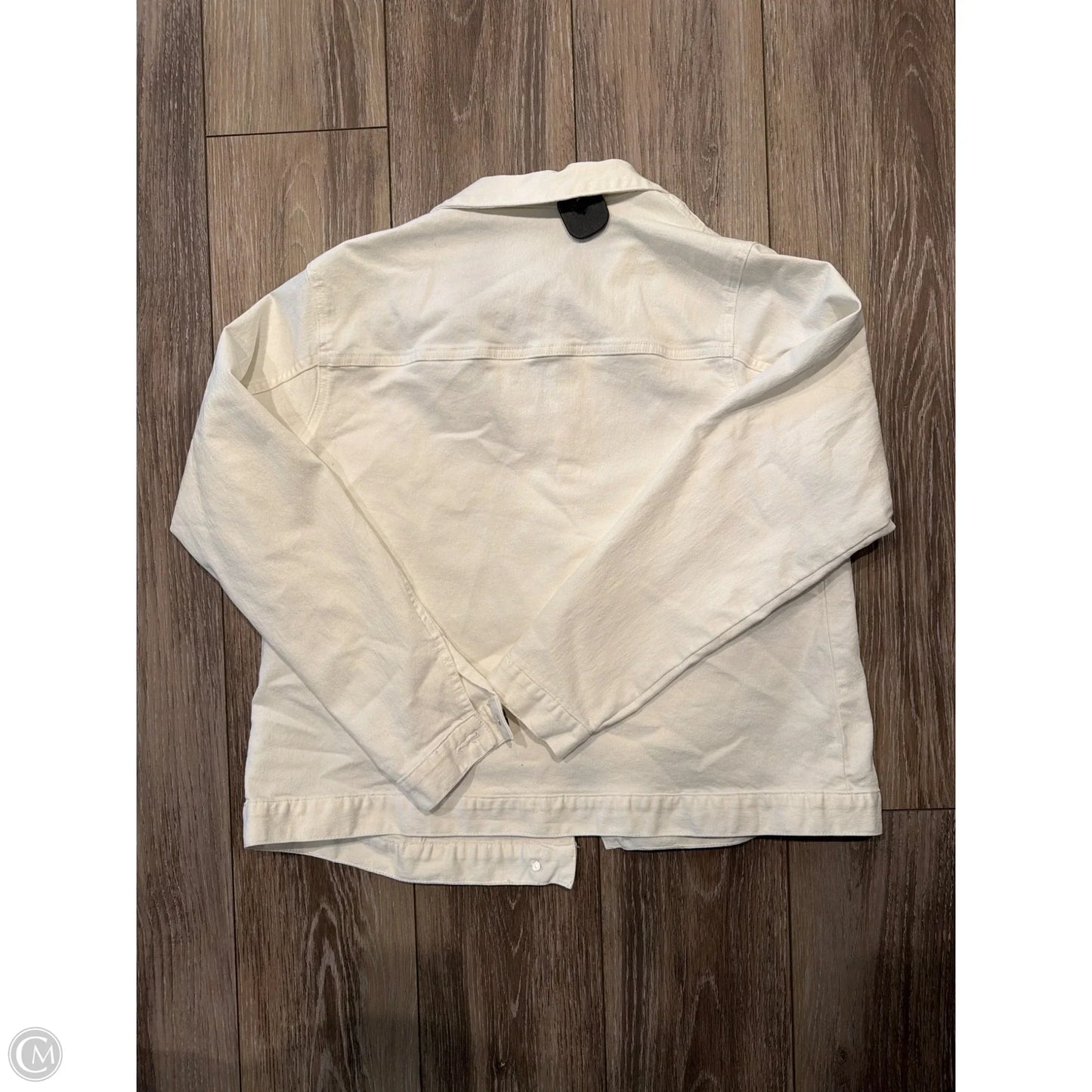 Jacket Denim By Women With Control In White Denim, Size: L