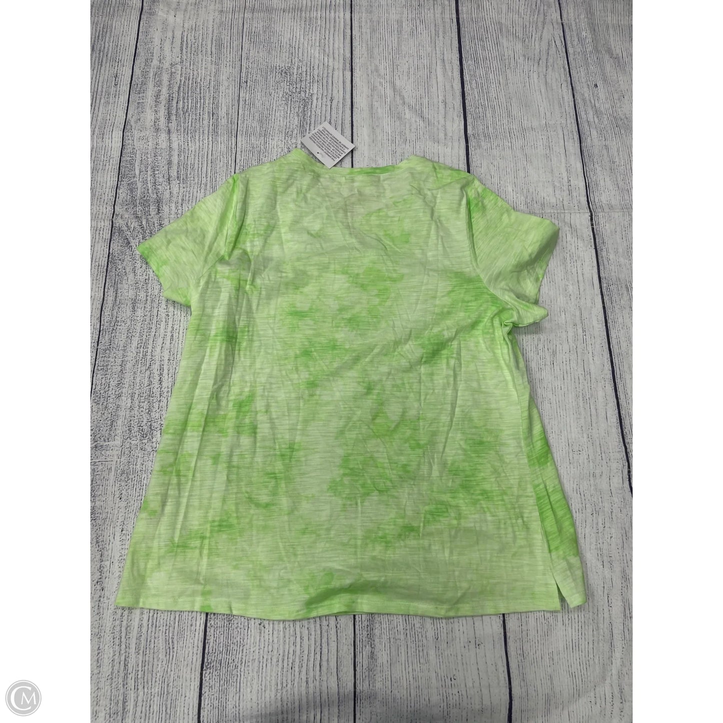 Top Short Sleeve Basic By Belle By Kim Gravel In Green, Size: L