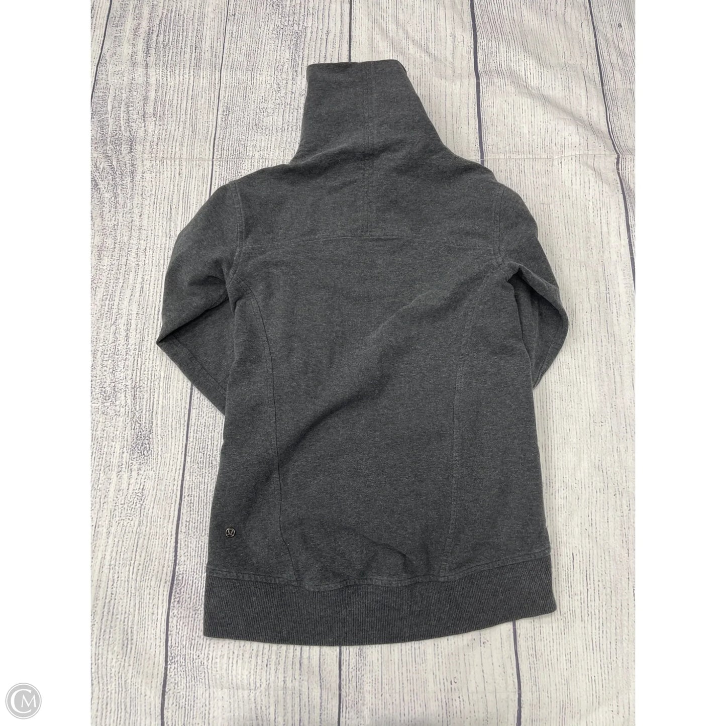 Athletic Sweatshirt Collar By Lululemon In Grey, Size: 2