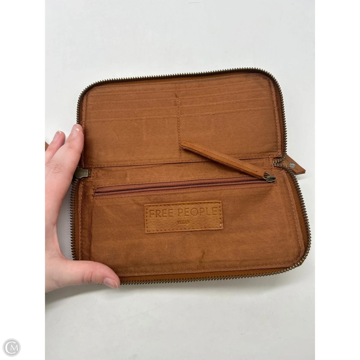 Wristlet Leather By Free People, Size: Medium