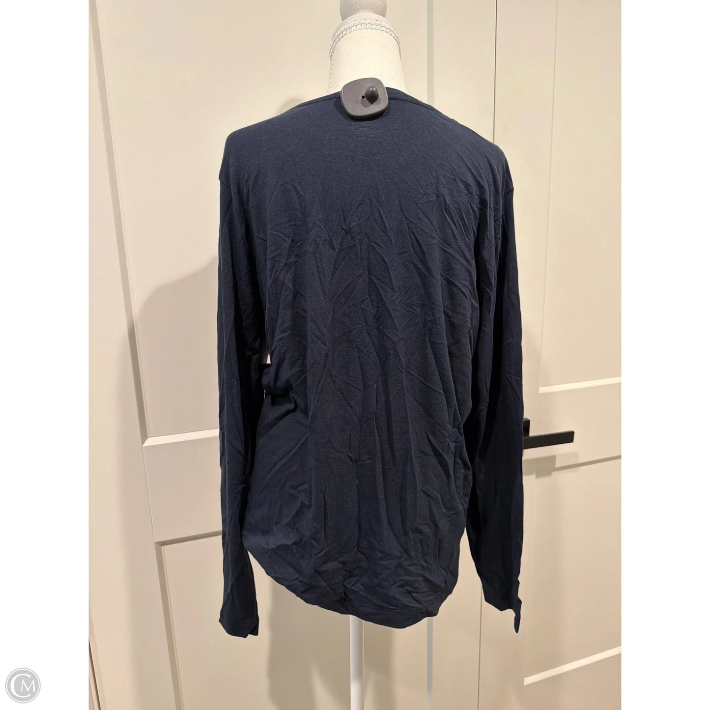 Top Long Sleeve Basic By Banana Republic In Navy, Size: Xl