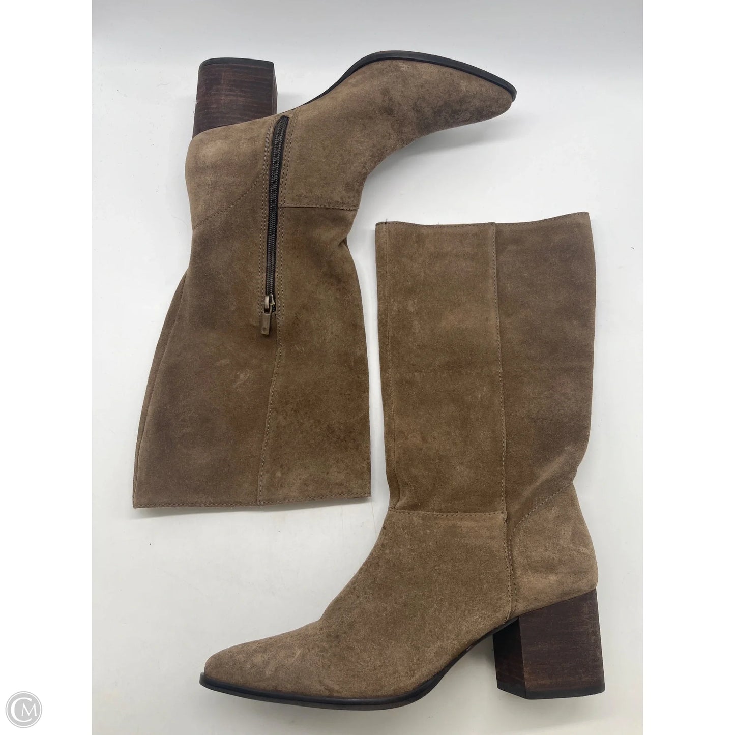 Boots Mid-calf Heels By Lucky Brand In Brown, Size: 9