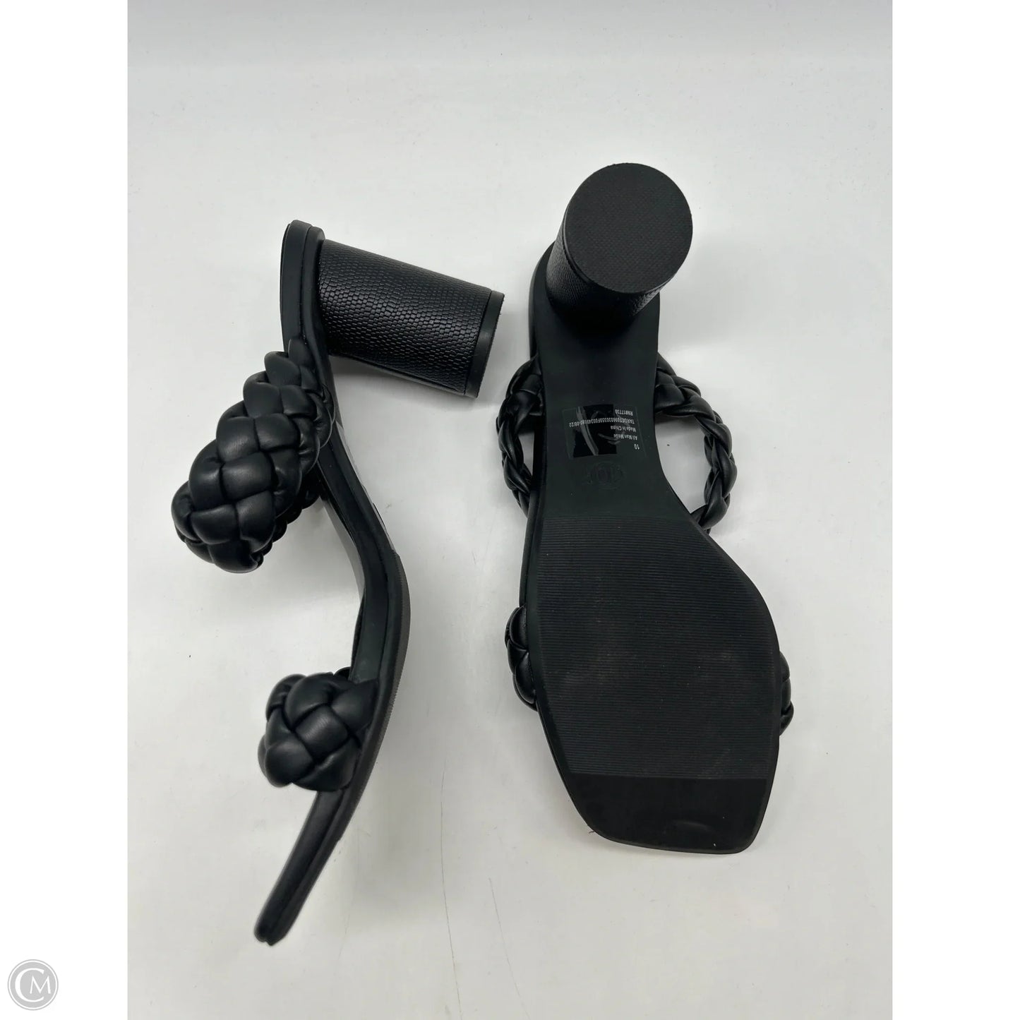 Sandals Heels Block By A New Day In Black, Size: 10