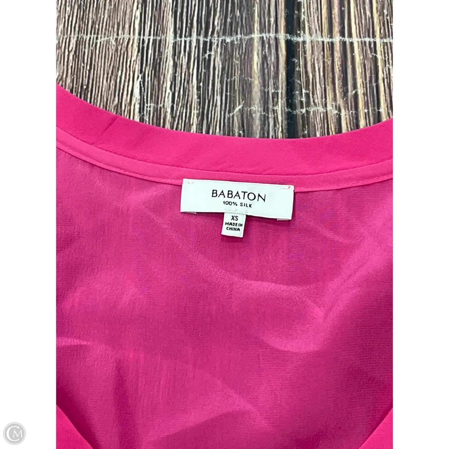 Top Short Sleeve By Babaton In Pink, Size: Xs