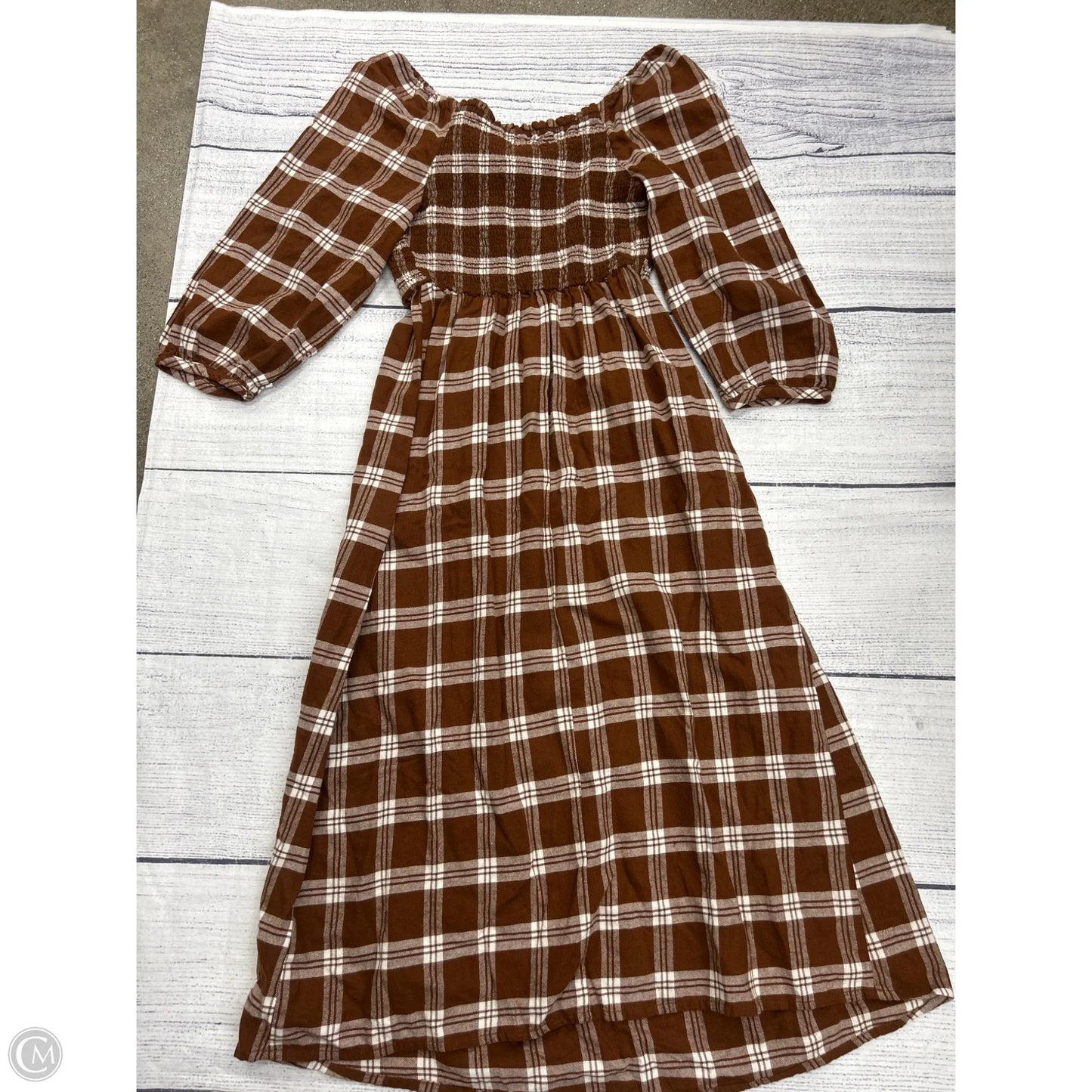 Dress Casual Maxi By Ingrid & Isabel In Brown, Size: Xs