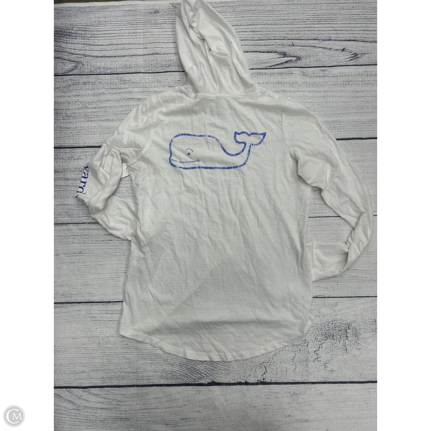 Top Long Sleeve By Vineyard Vines In White, Size: S