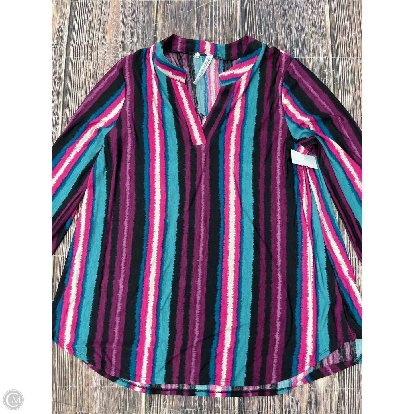 Top Long Sleeve By Dear Scarlett In Purple, Size: M