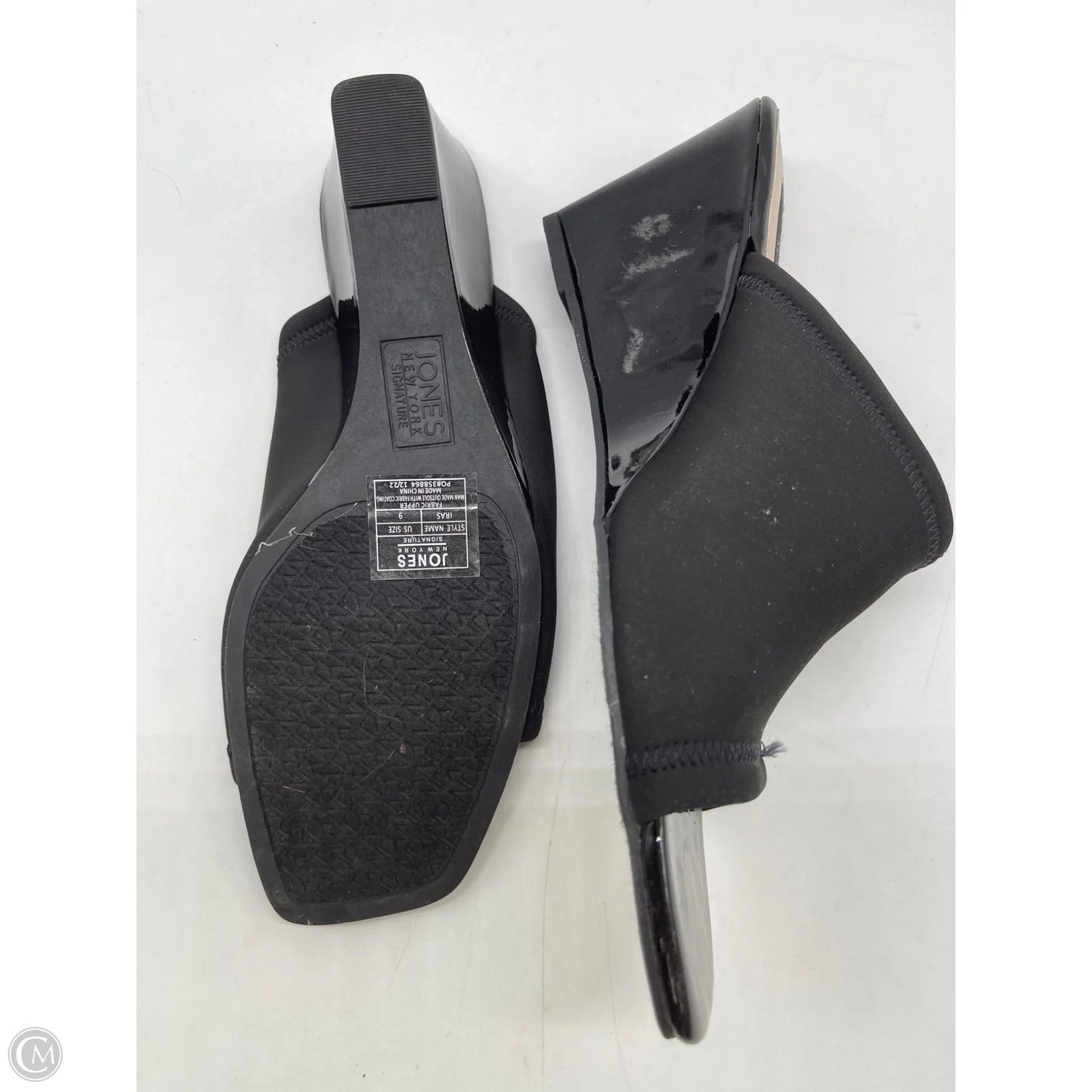 Sandals Heels Wedge By Jones New York In Black, Size: 9