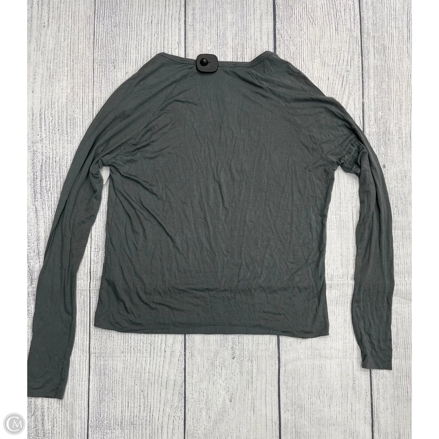 Top Long Sleeve By Cmc In Green, Size: M