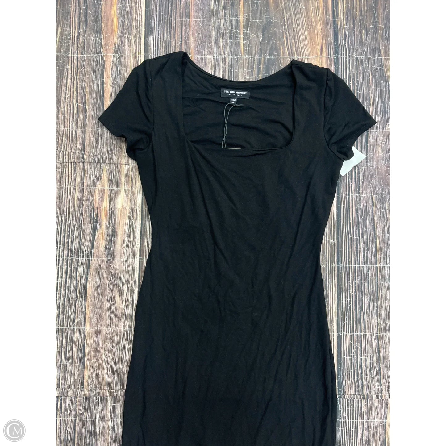 Dress Casual Maxi By See You Monday In Black, Size: Xl