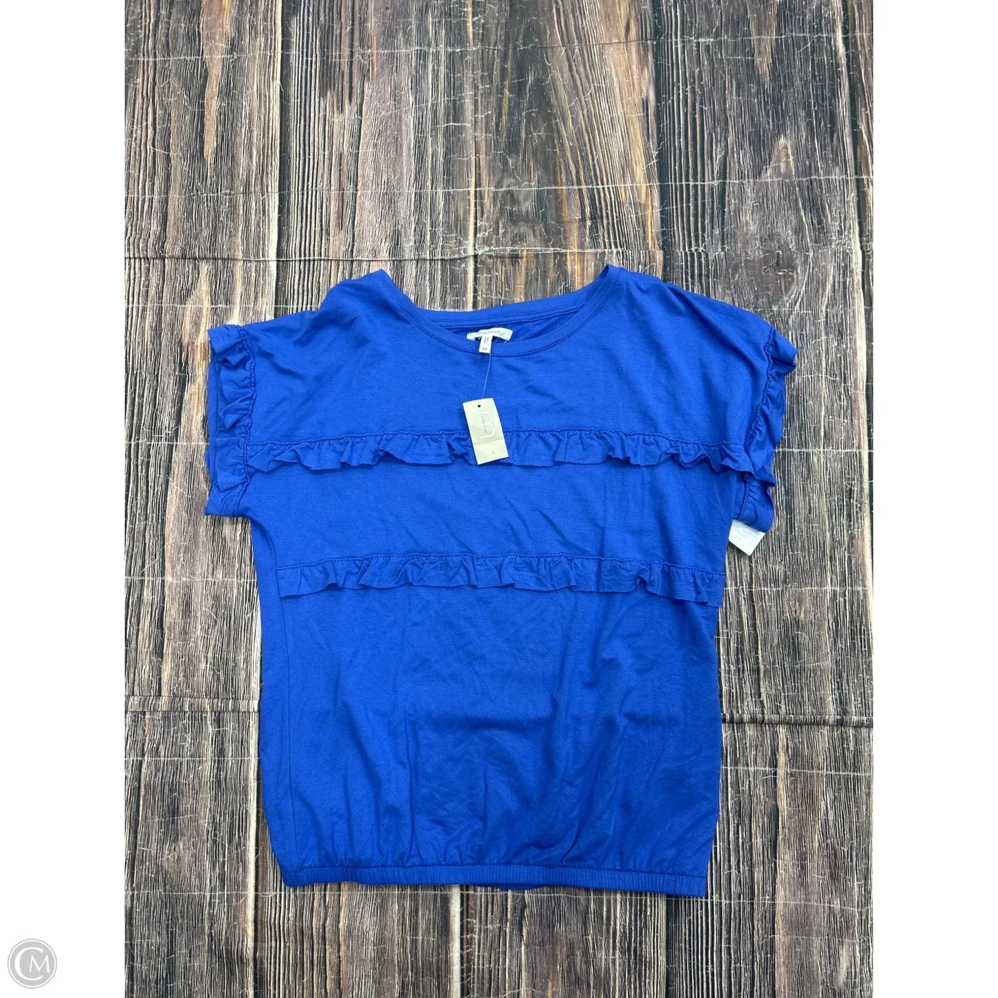 Top Short Sleeve By Maurices In Blue, Size: M