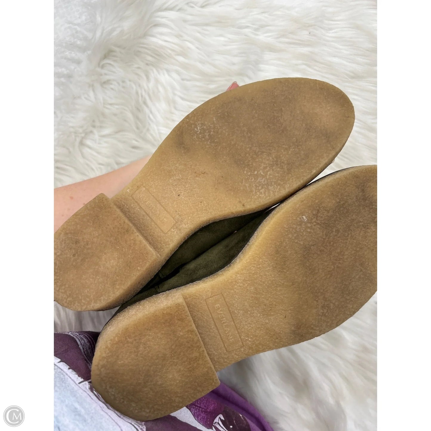Boots Ankle Flats By Everlane In Green, Size: 7.5