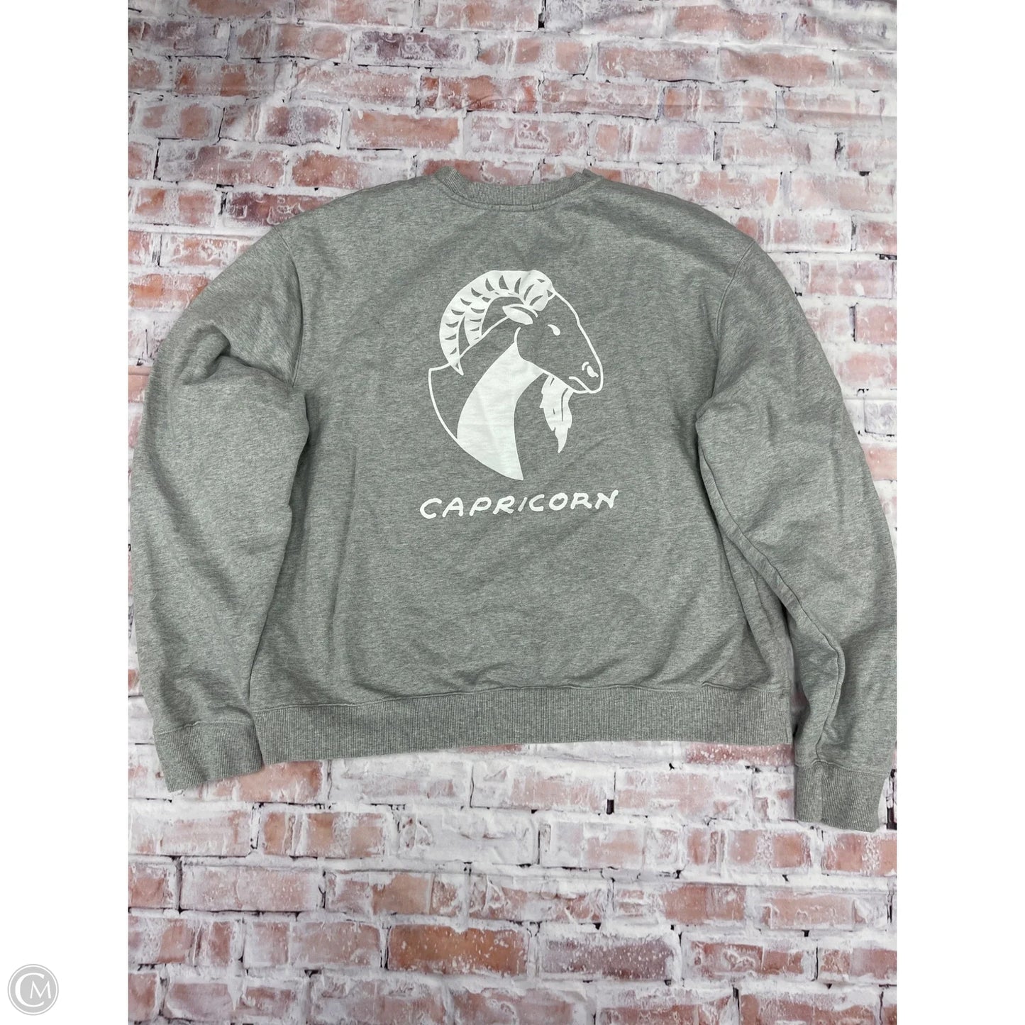 Sweatshirt Crewneck By Good American In Grey, Size: 3x