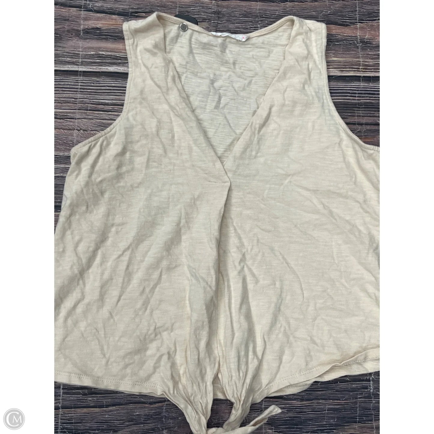 Top Sleeveless By Lush In Cream, Size: S