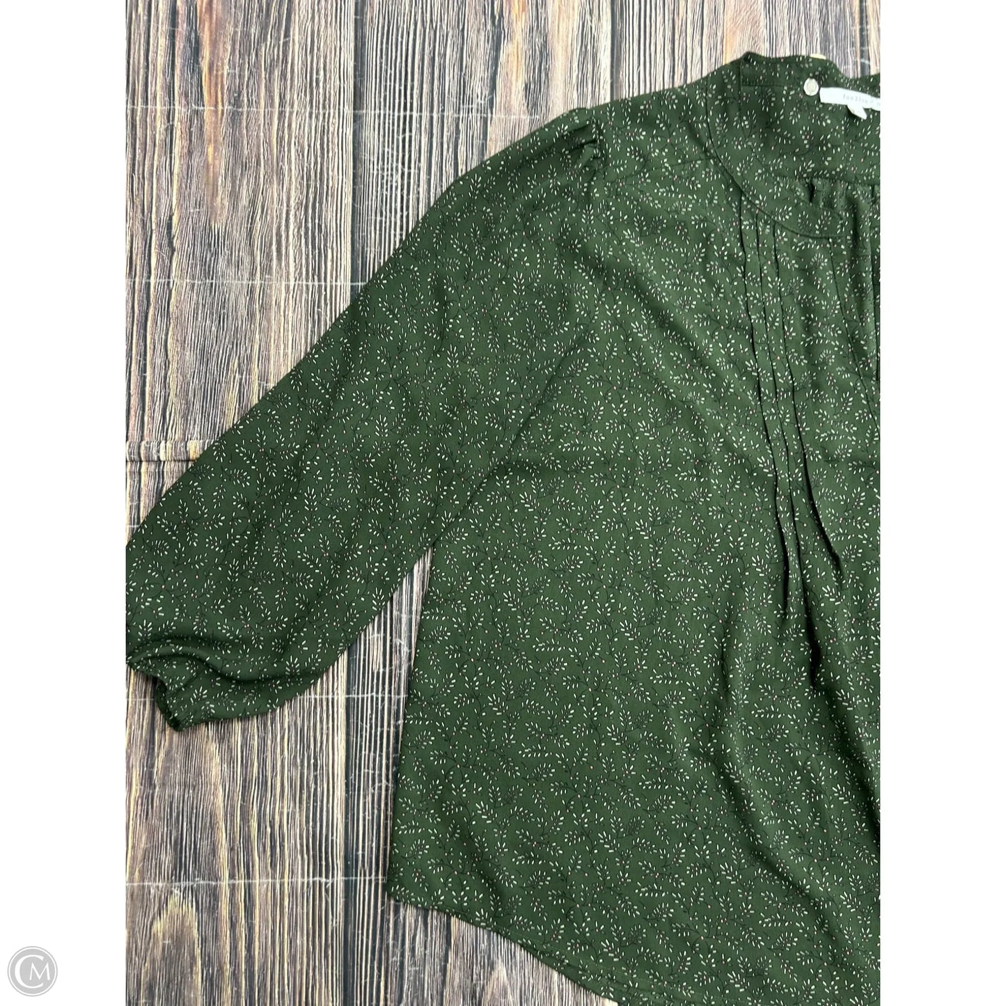 Top Long Sleeve By Clothes Mentor In Green, Size: 2x