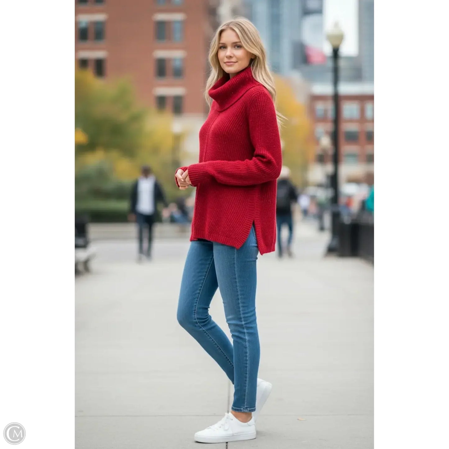Sweater By Talbots In Red, Size: Xs
