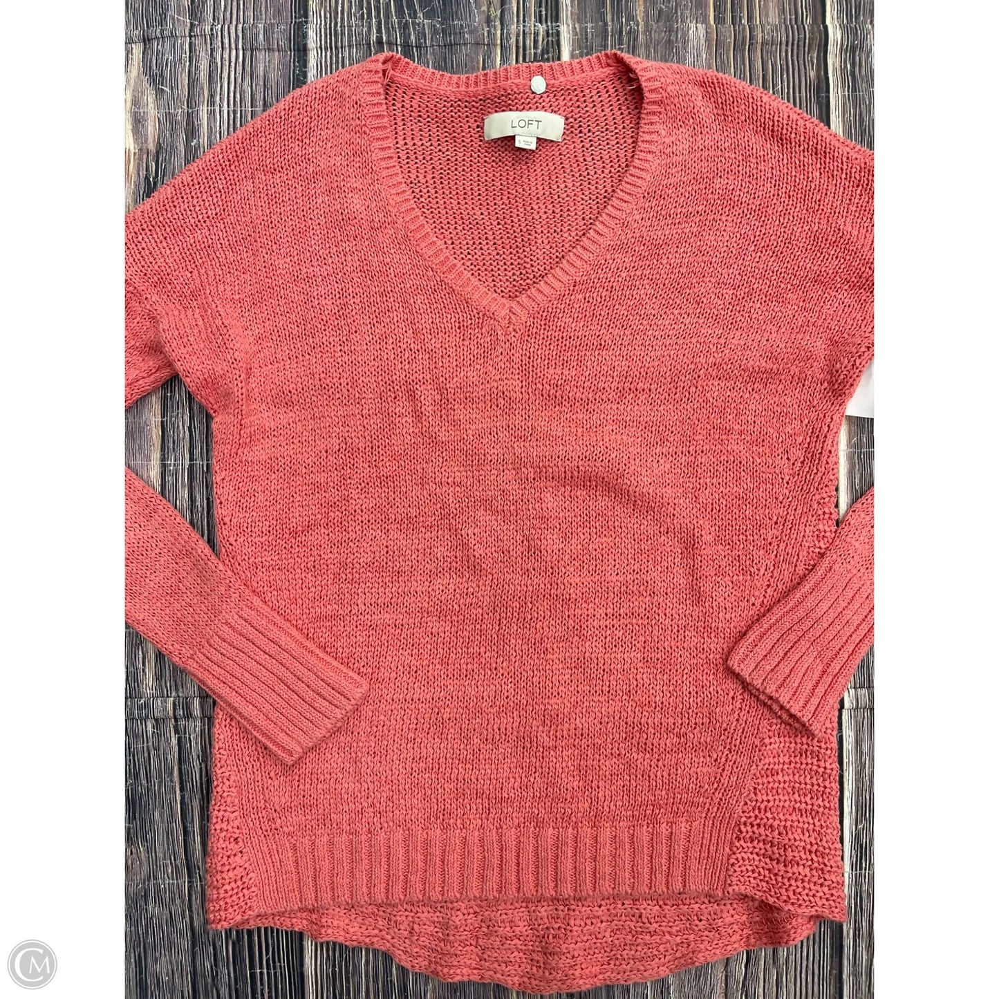 Sweater By Loft In Peach, Size: S