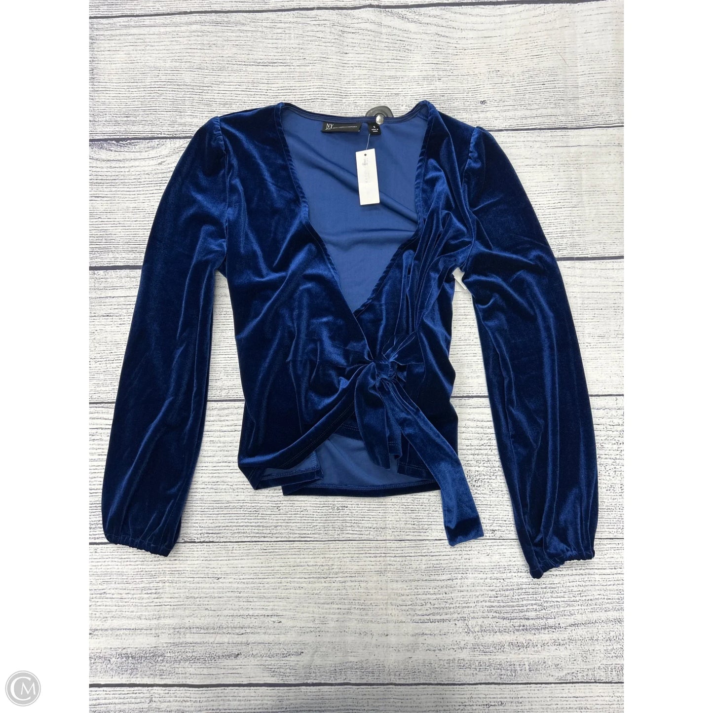 Top Long Sleeve By New York And Co In Blue, Size: S
