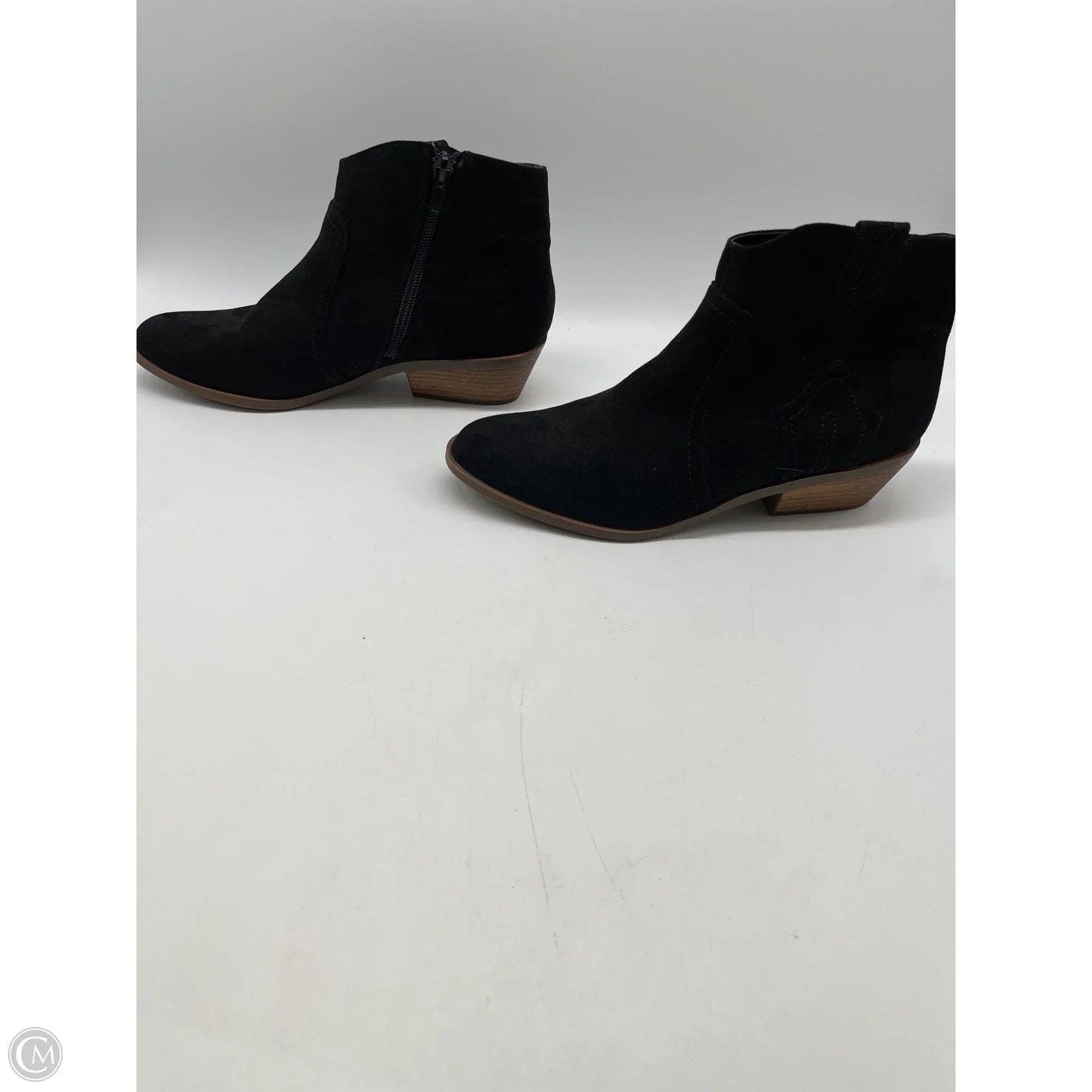 Boots Ankle Heels By Qupid In Black, Size: 6.5