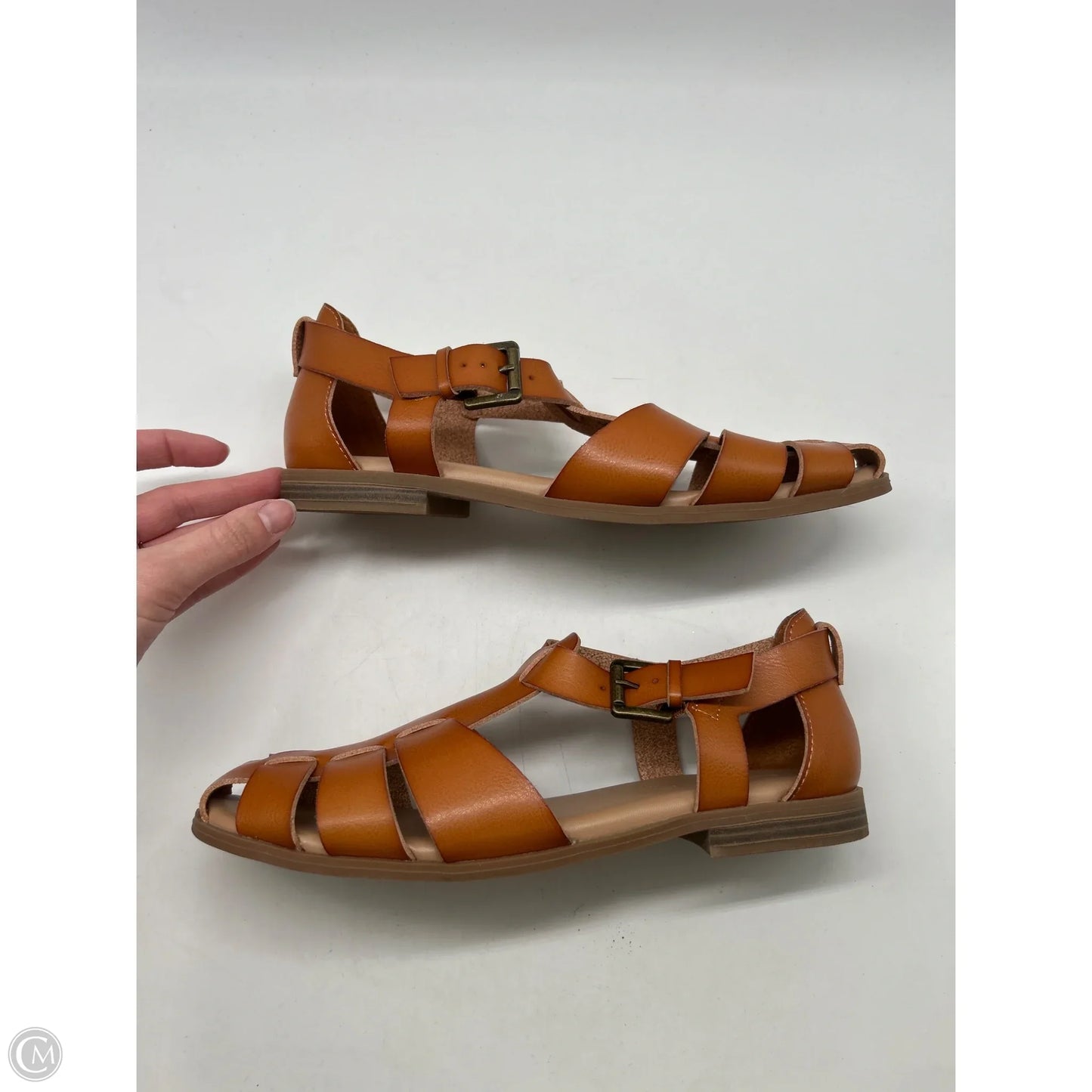 Sandals Flats By Old Navy In Brown, Size: 8.5