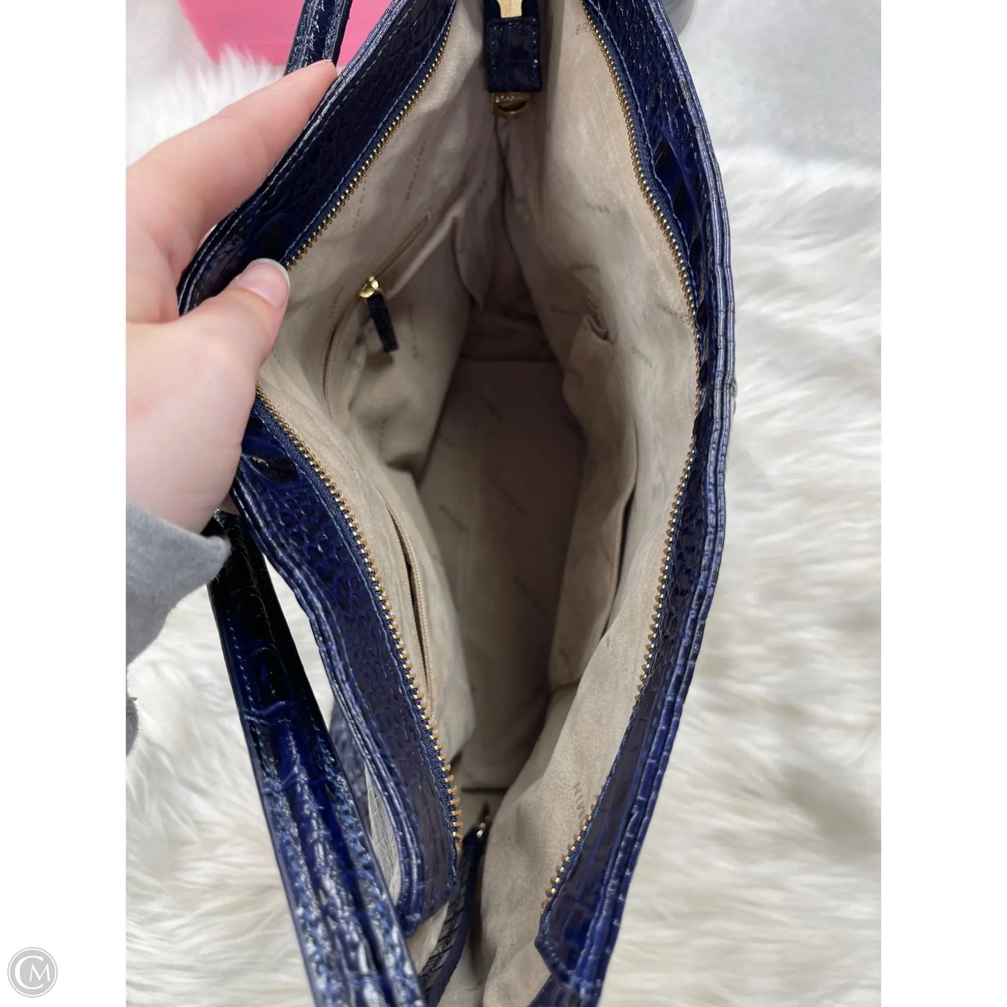 Handbag Designer By Brahmin, Size: Medium