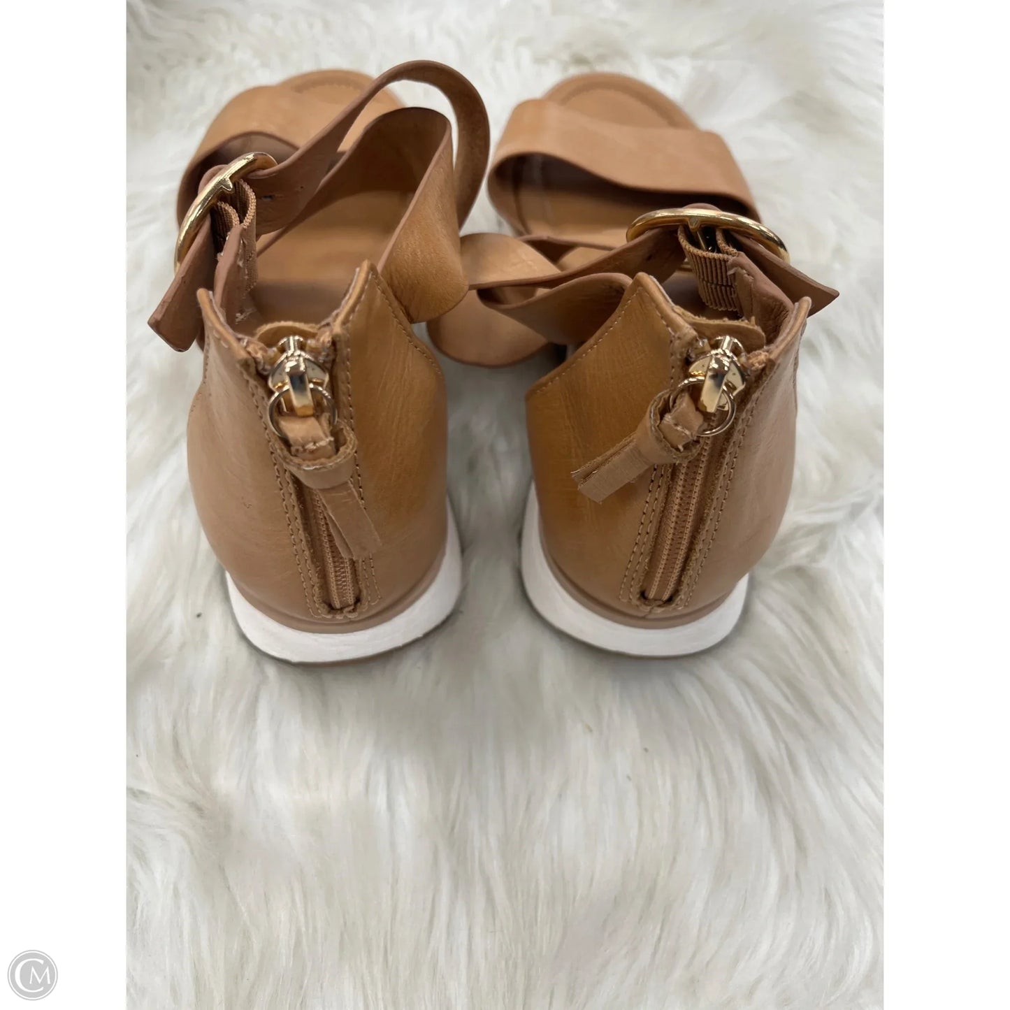 Sandals Flats By Sofft In Brown, Size: 11