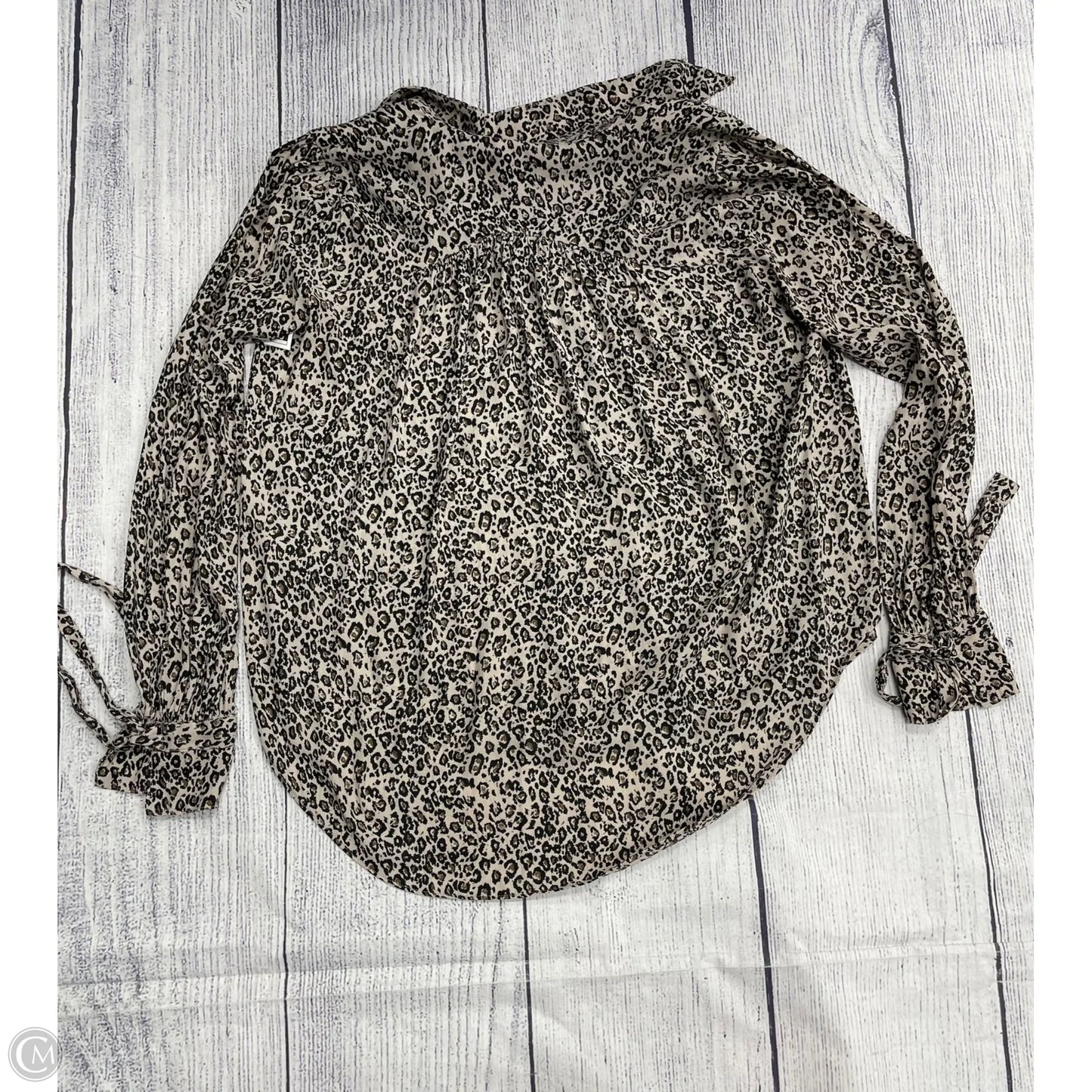 Top Long Sleeve By Free People In Animal Print, Size: Xs