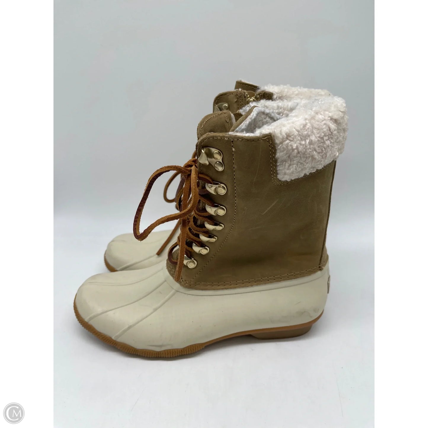 Boots Snow By Sperry In White, Size: 9