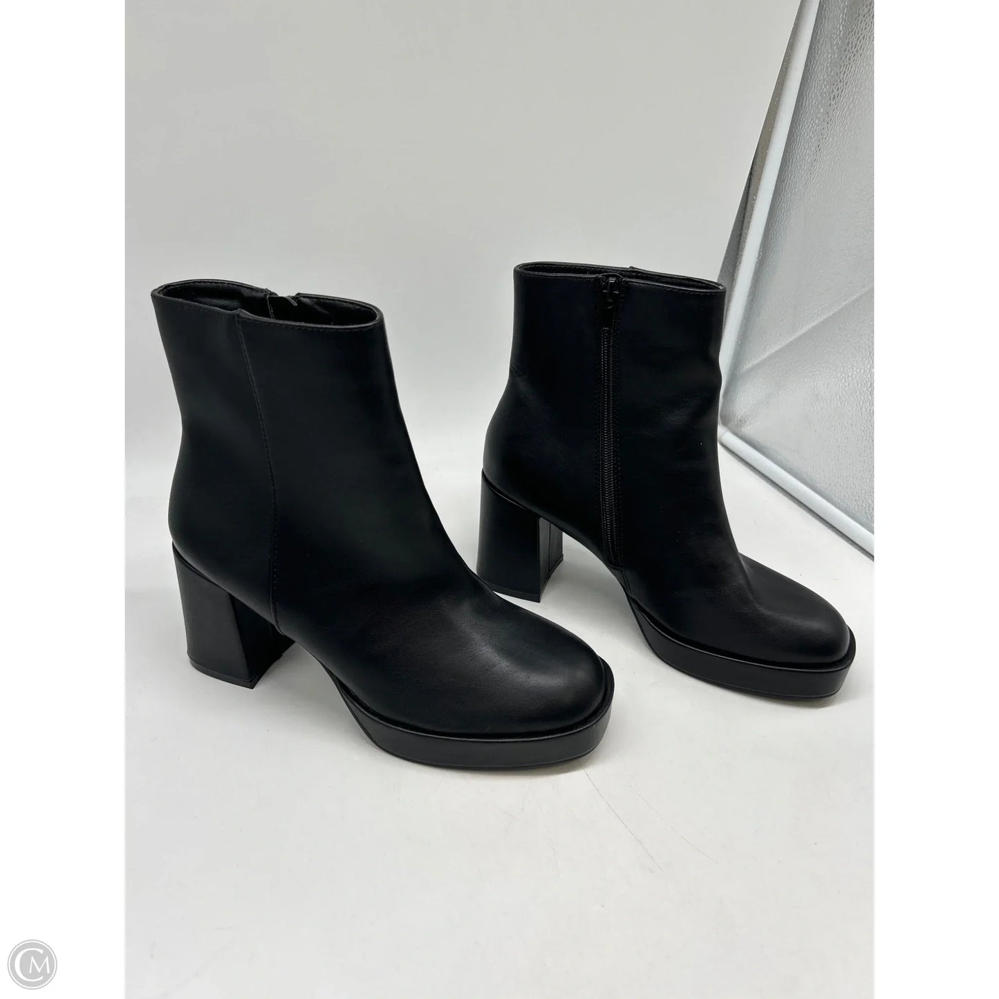Boots Ankle Heels By Cushionaire In Black, Size: 9