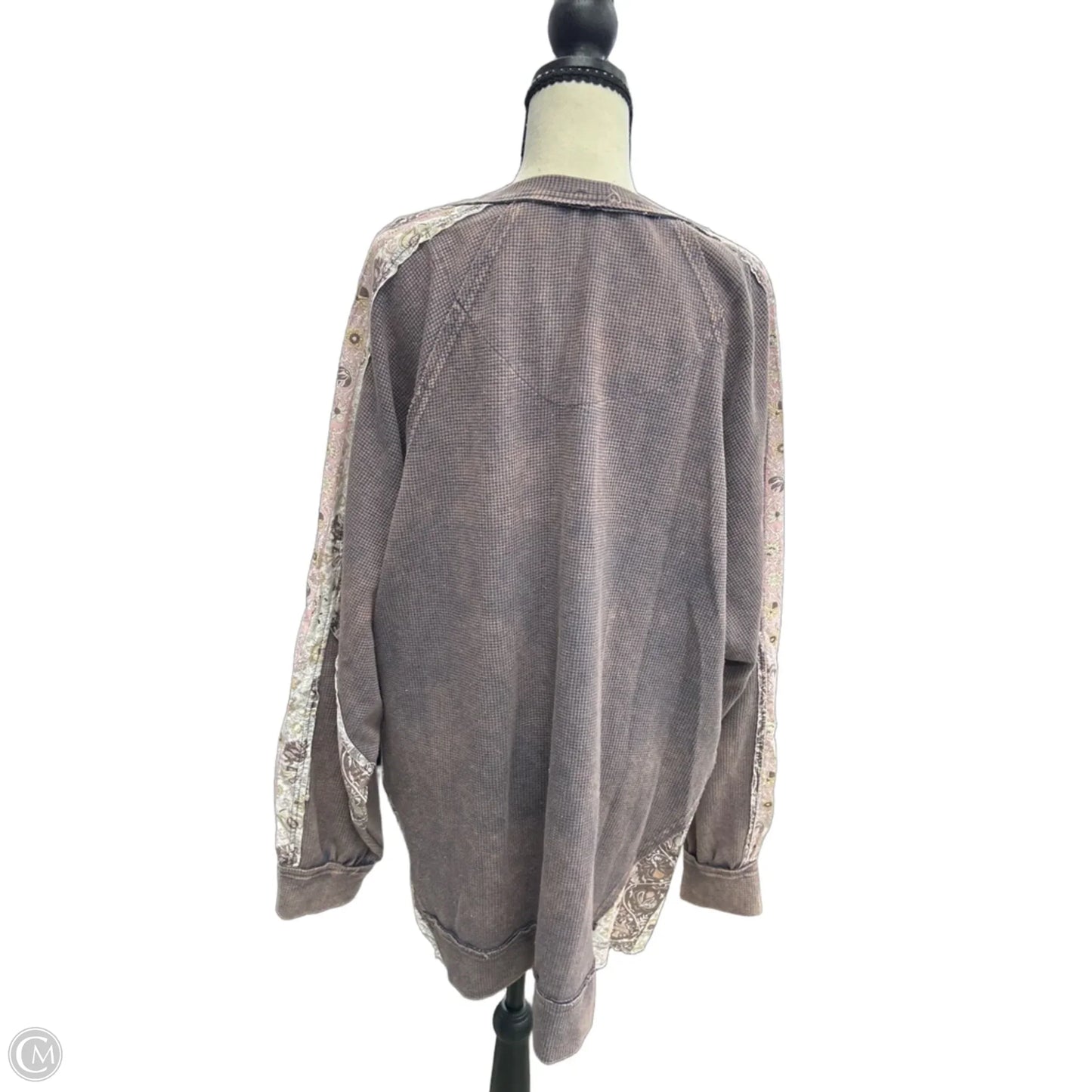 Top Long Sleeve By Blue Velvet In Brown, Size: S