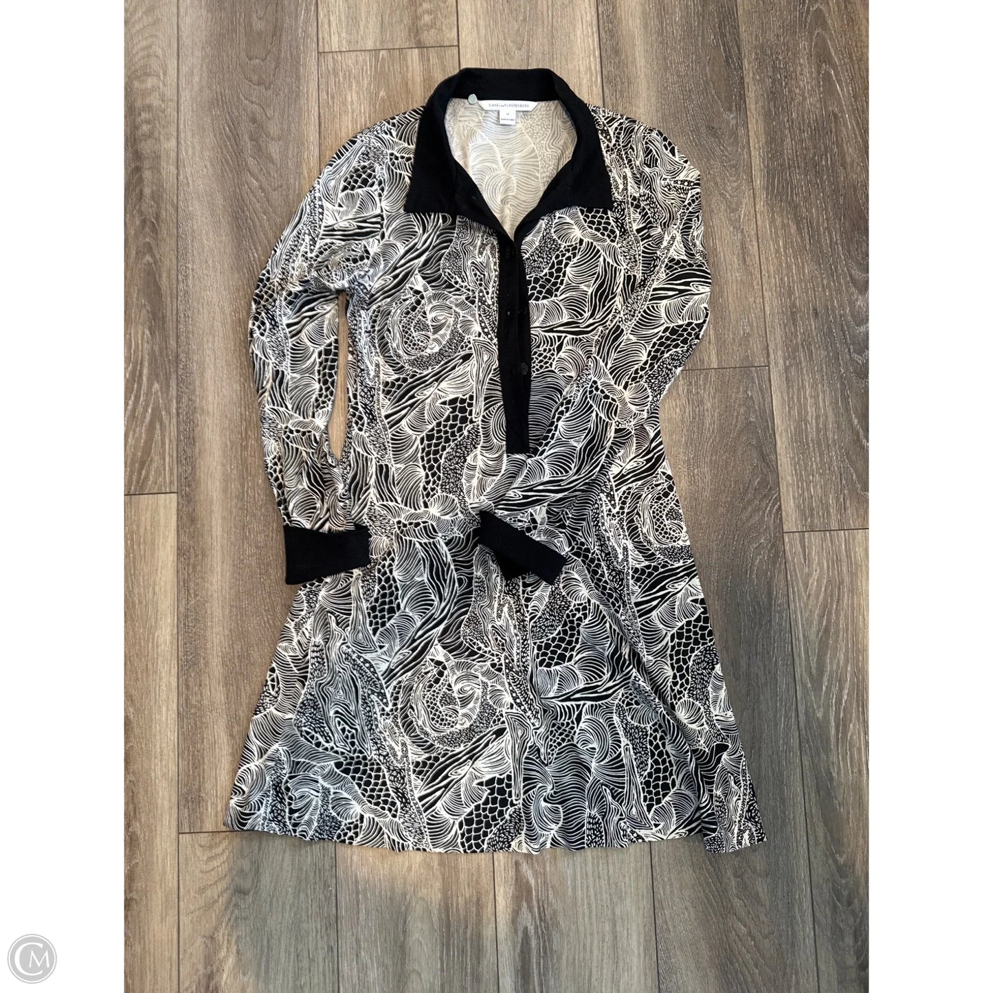 Dress Designer By Diane Von Furstenberg In Black, Size: M