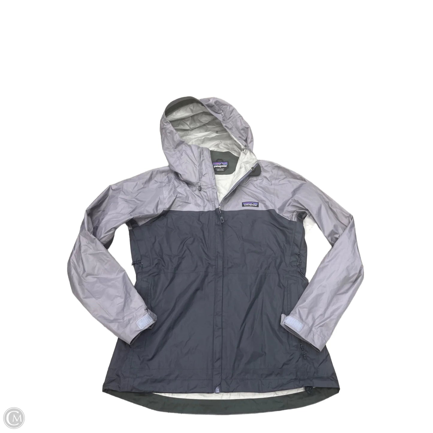 Jacket Windbreaker By Patagonia In Grey, Size: S