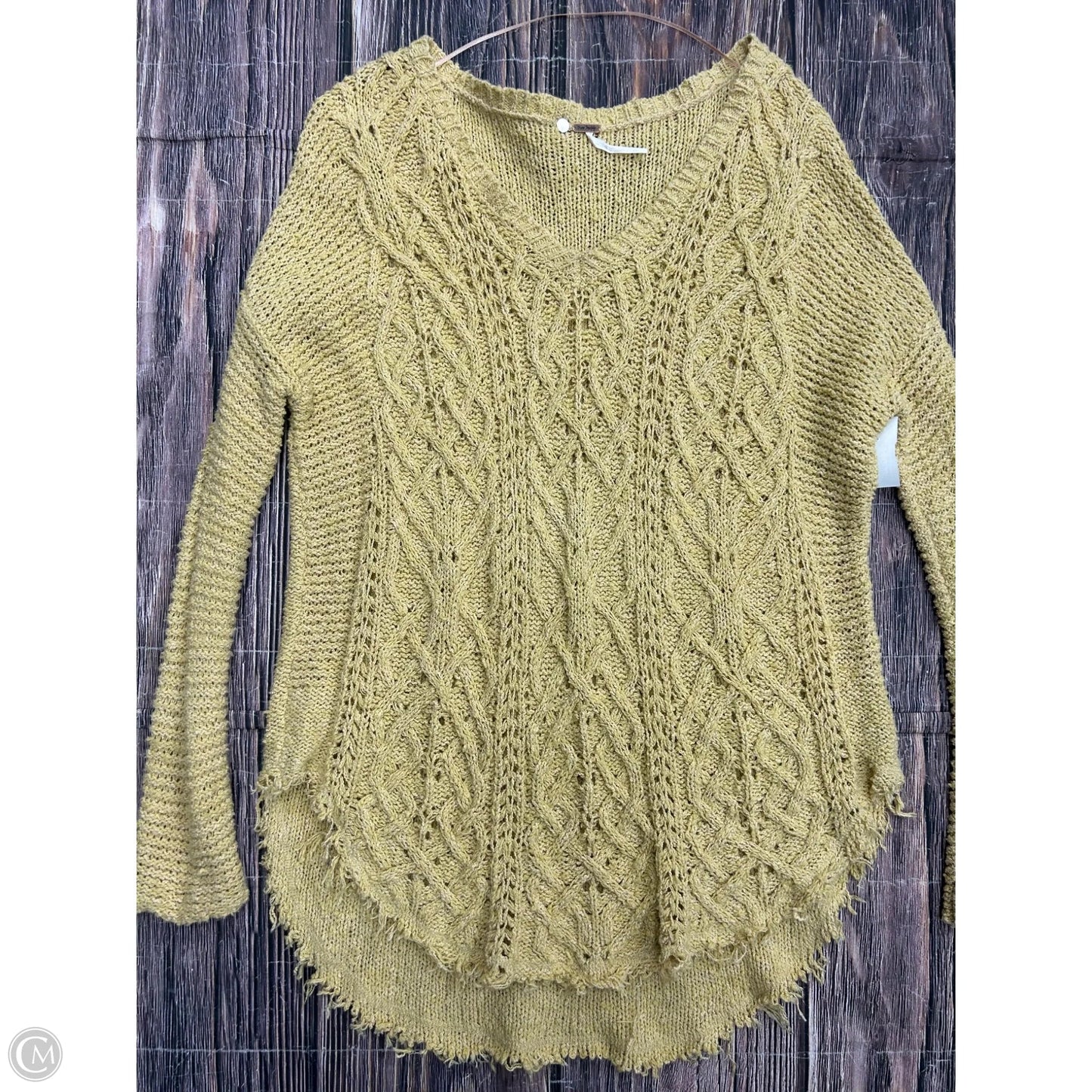Sweater By Free People In Yellow, Size: M