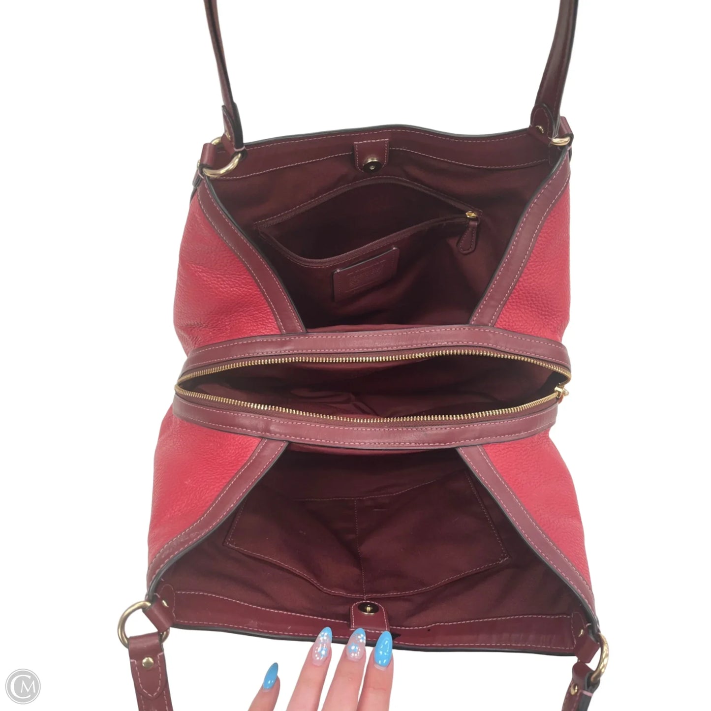 Handbag Designer By Coach, Size: Large