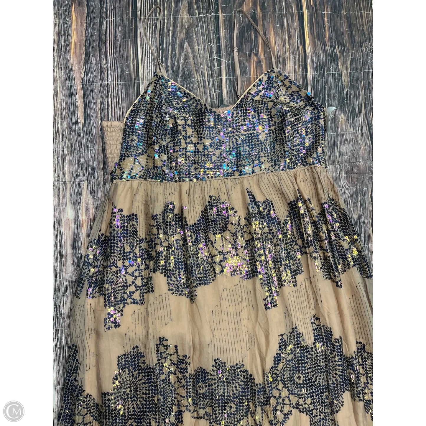 Dress Casual Maxi By Let Me Be In Tan, Size: Lp