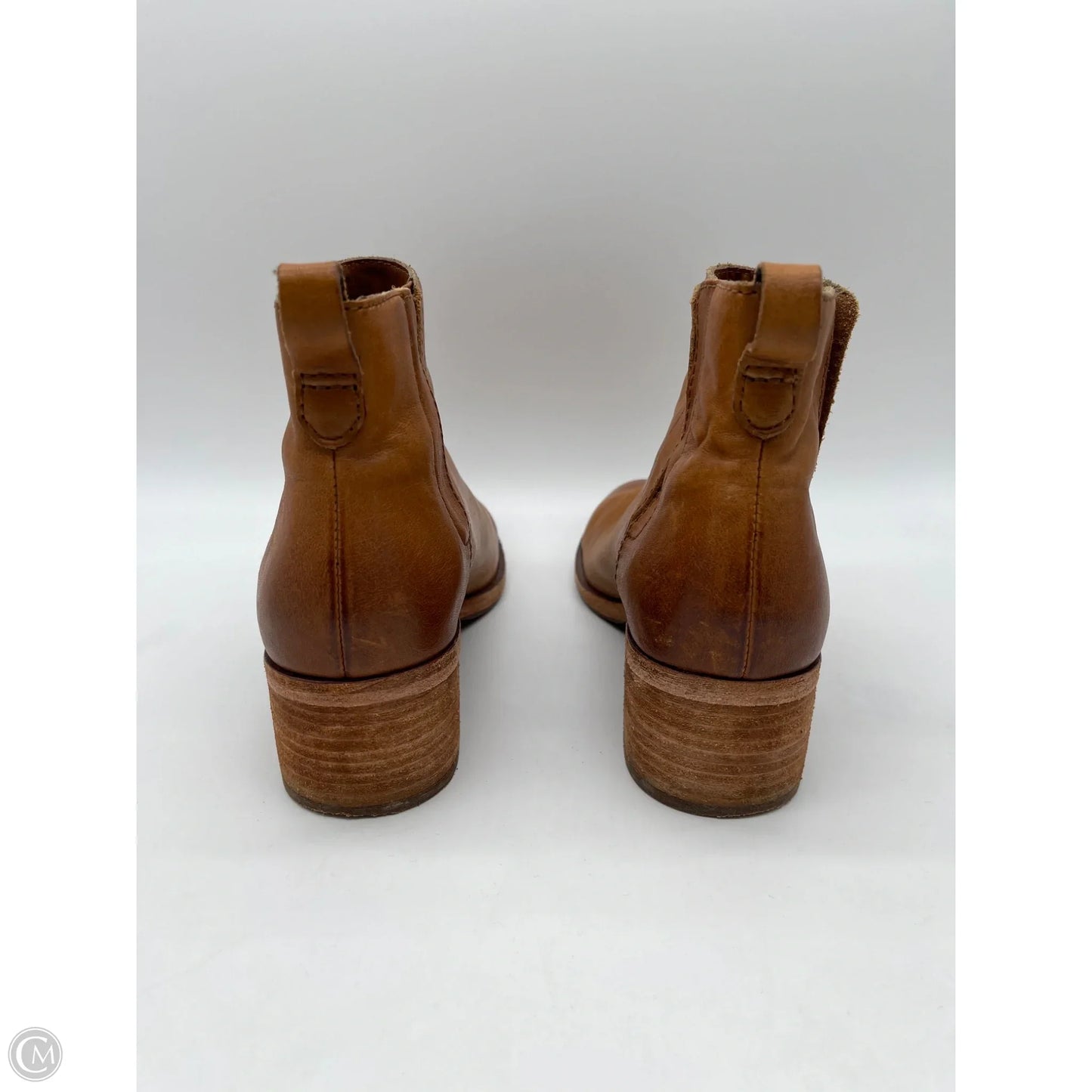 Boots Ankle Heels By Kork Ease In Brown, Size: 7.5