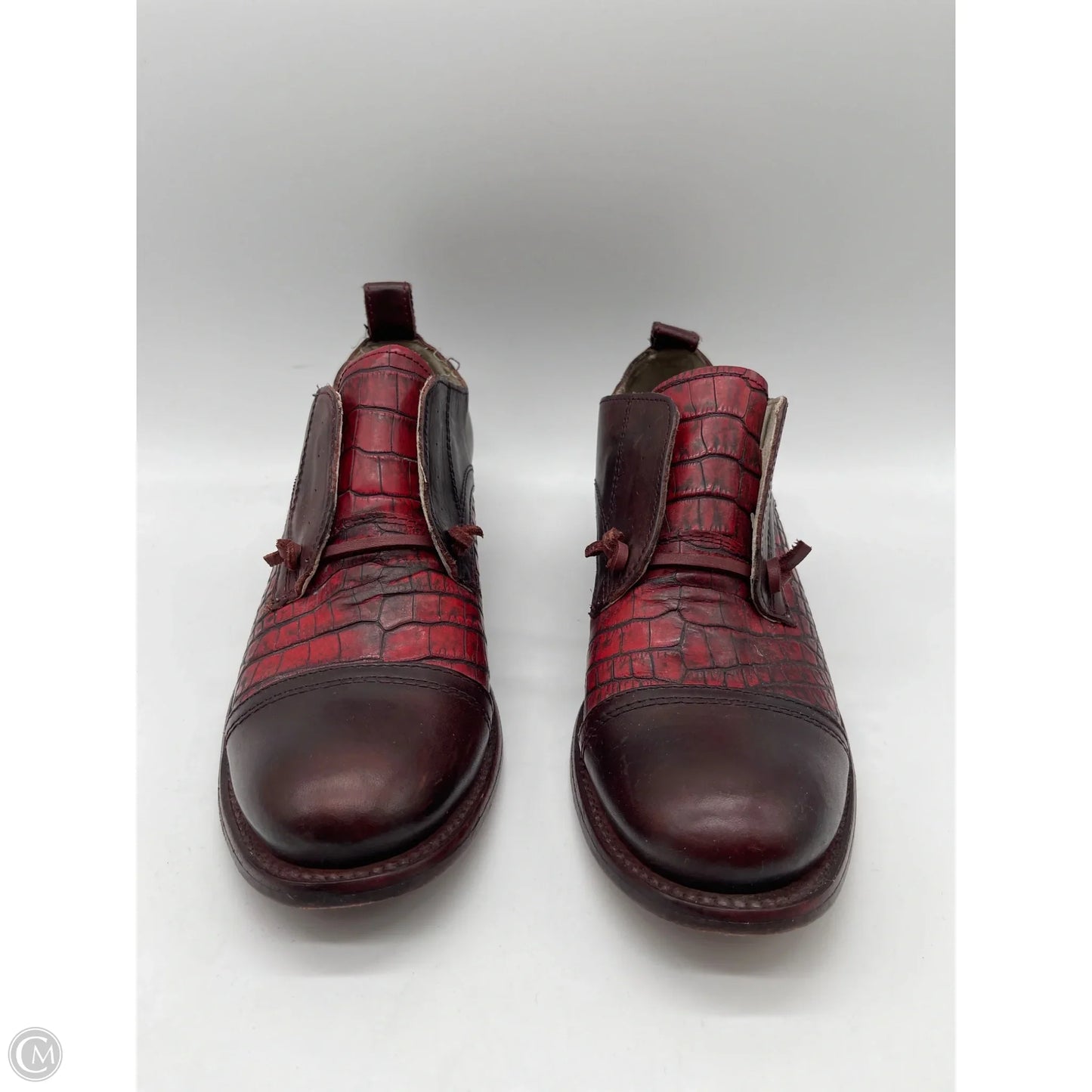Boots Ankle Flats By Freebird In Red, Size: 9
