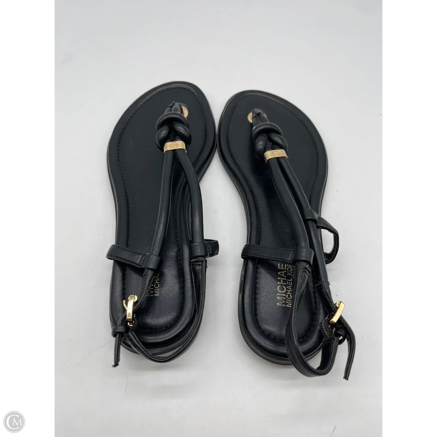 Sandals Flats By Michael By Michael Kors In Black, Size: 8