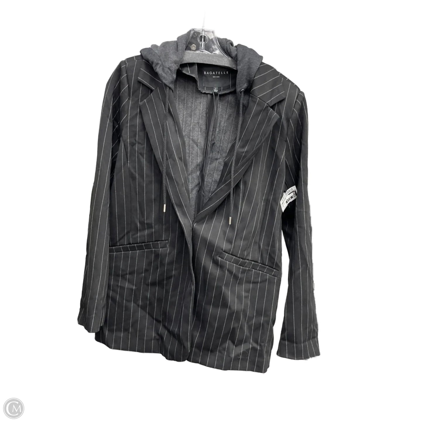 Blazer By Clothes Mentor In Black, Size: L
