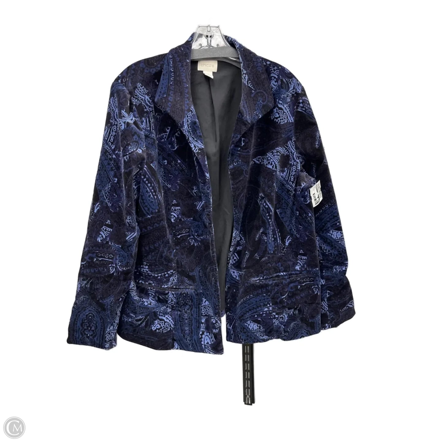 Blazer By Chicos In Blue, Size: Xl