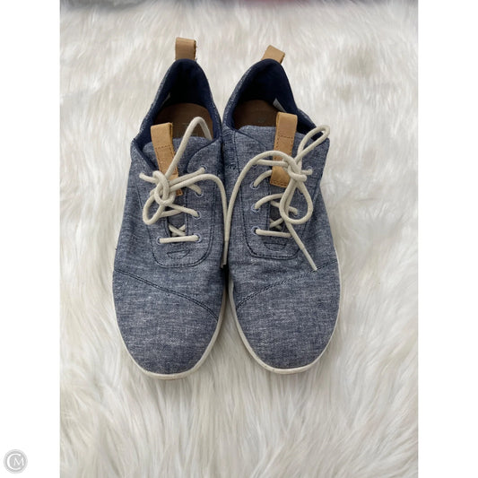 Shoes Sneakers By Toms In Blue, Size: 9