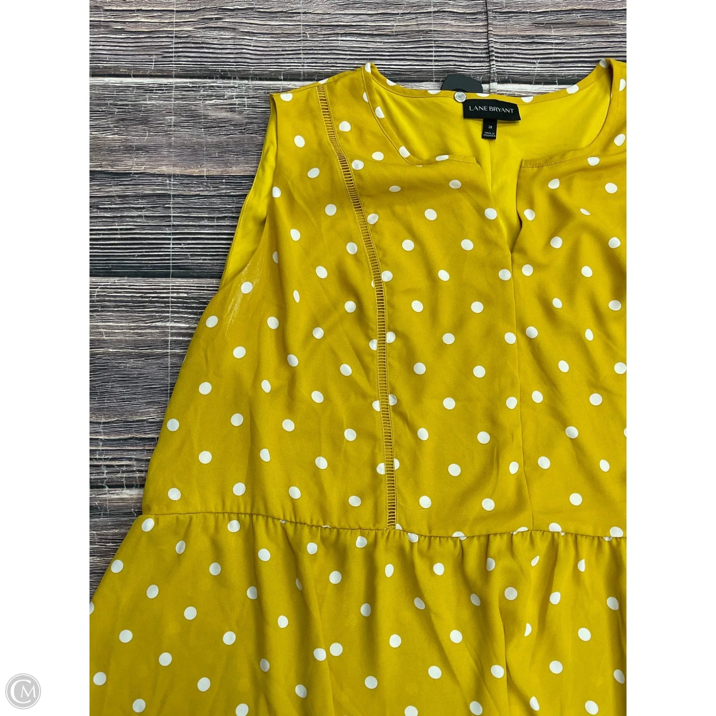 Tank Top By Lane Bryant In Yellow, Size: 3x