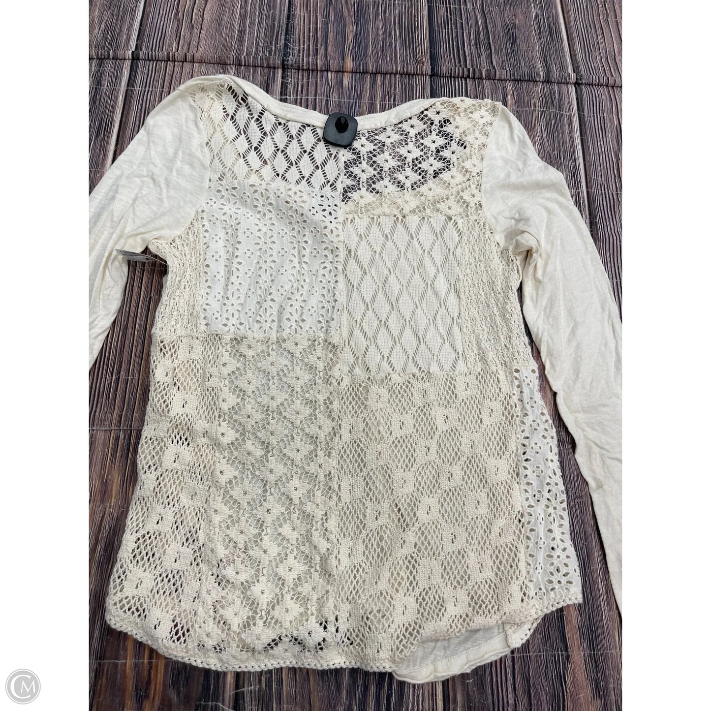 Top Long Sleeve By Free People In White, Size: L