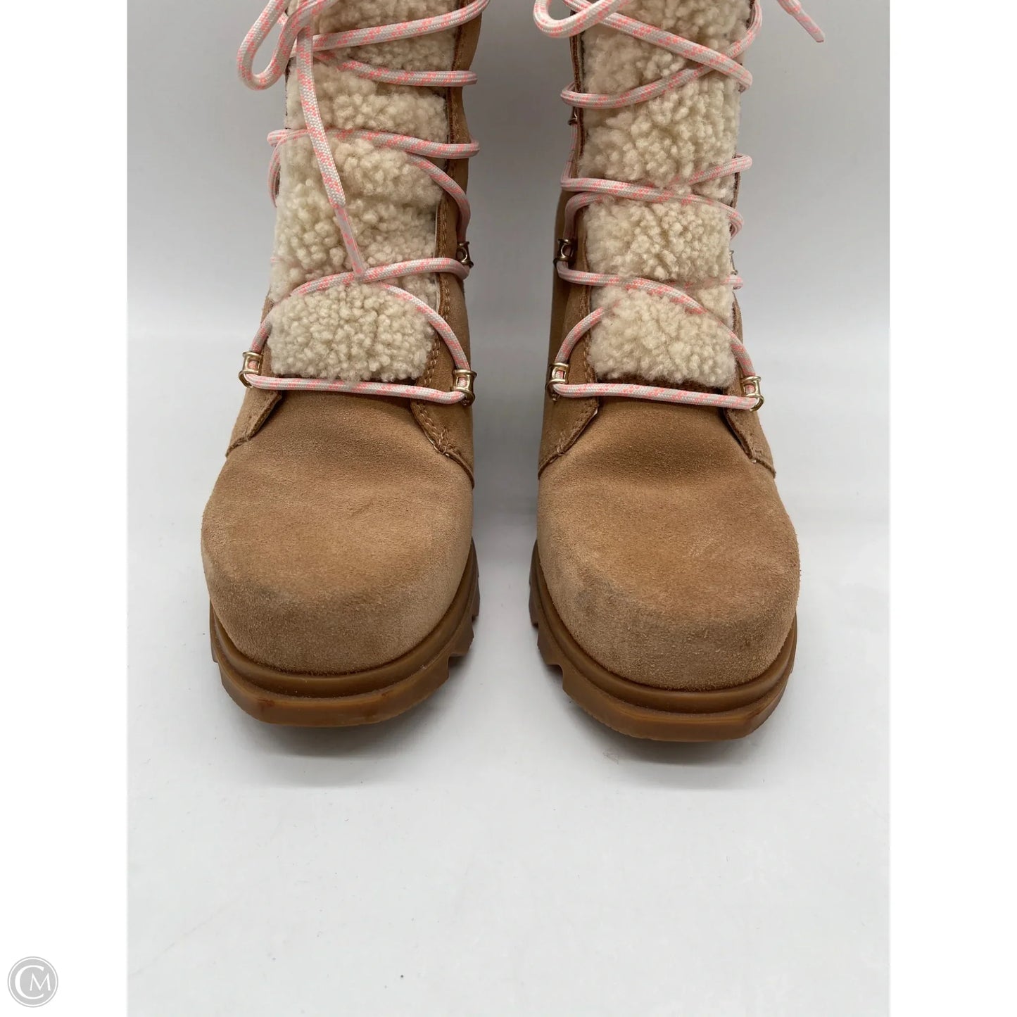 Boots Ankle Heels By Sorel In Tan, Size: 8.5