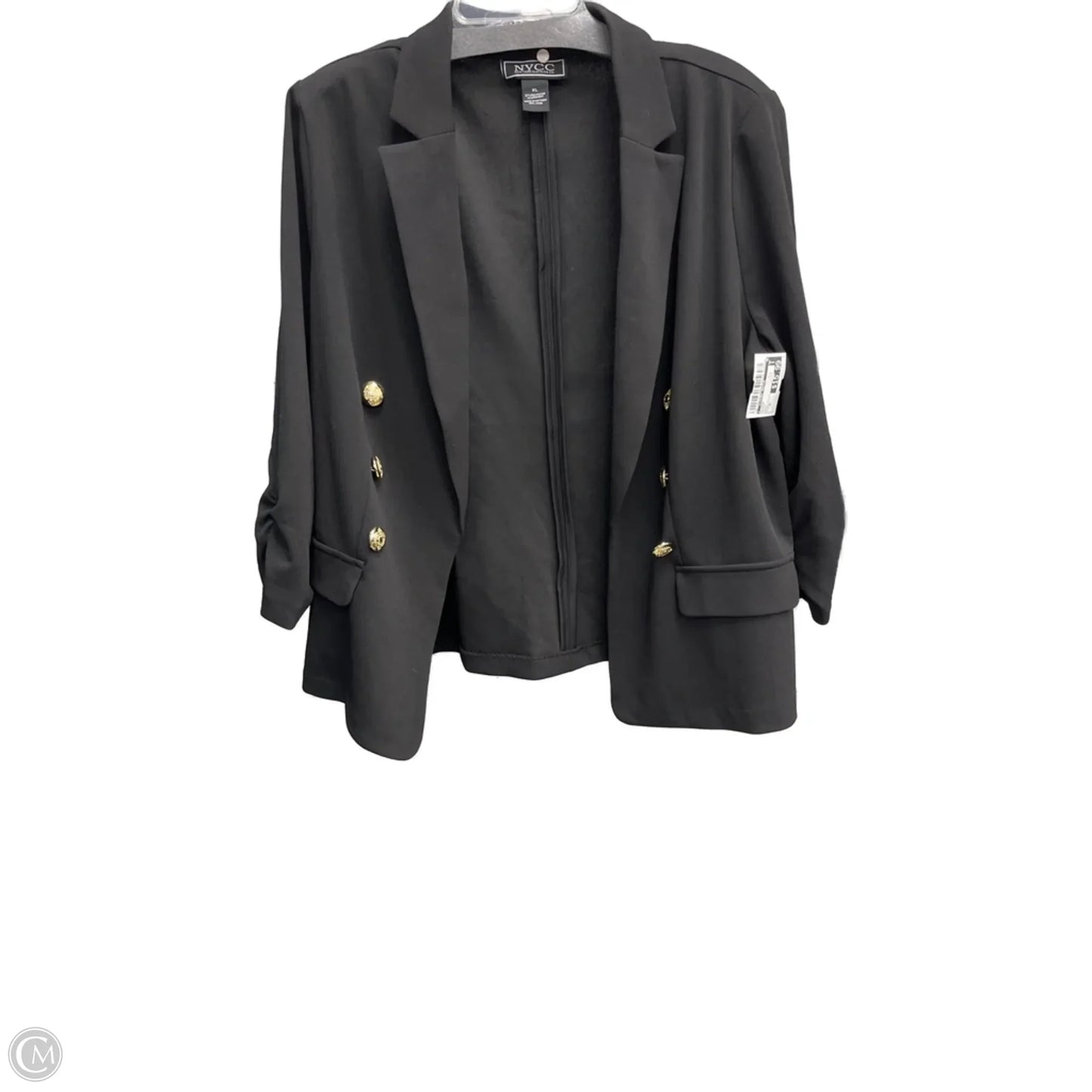 Blazer By Clothes Mentor In Black, Size: Xl