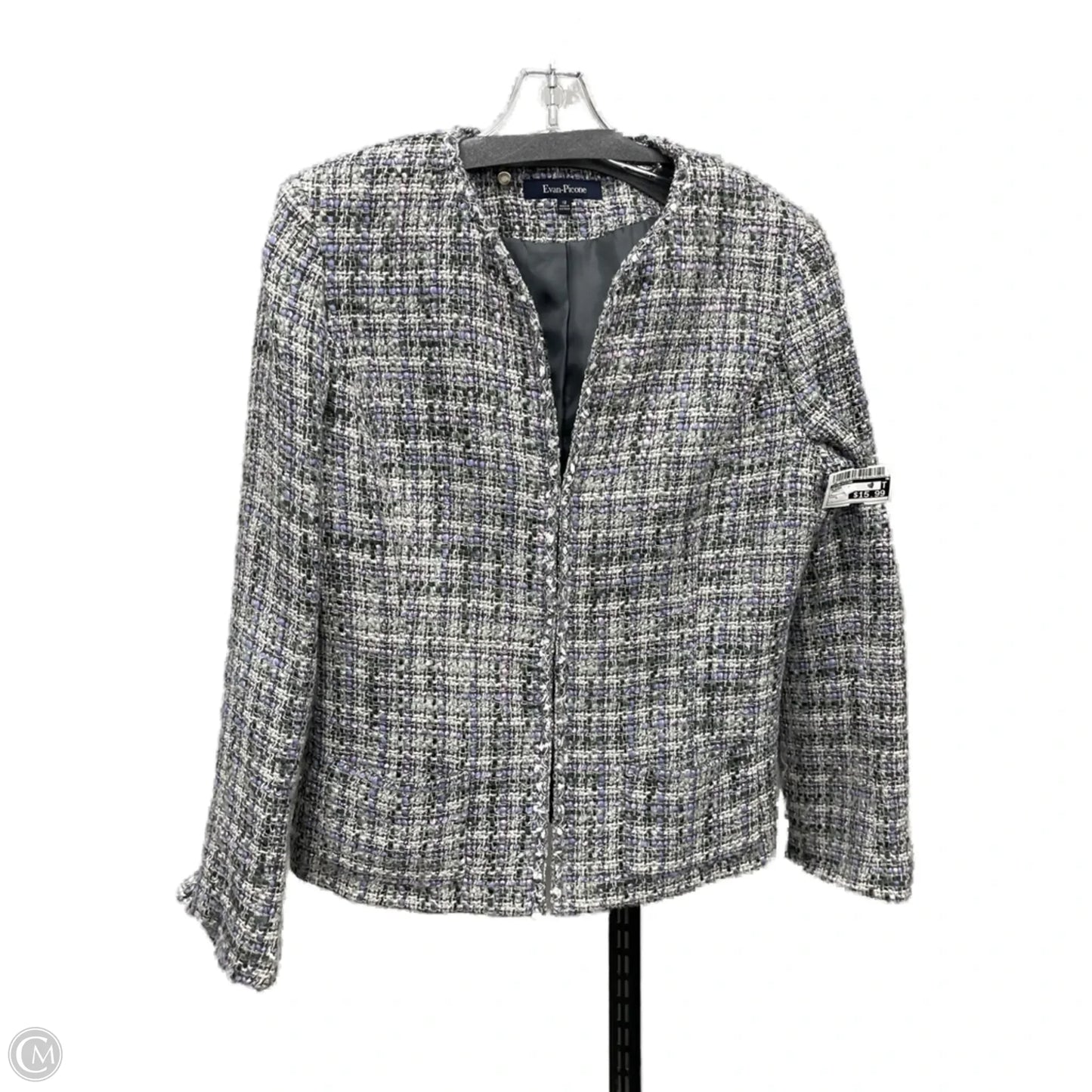 Blazer By Evan-picone In Grey, Size: L