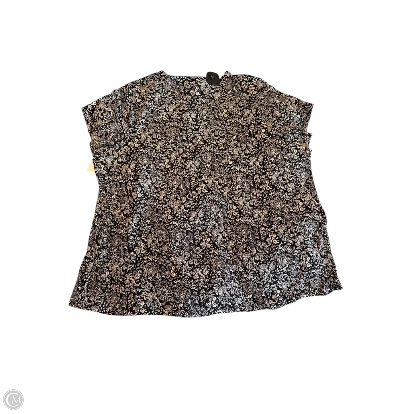 Top Short Sleeve By Lane Bryant In Black, Size: 2x